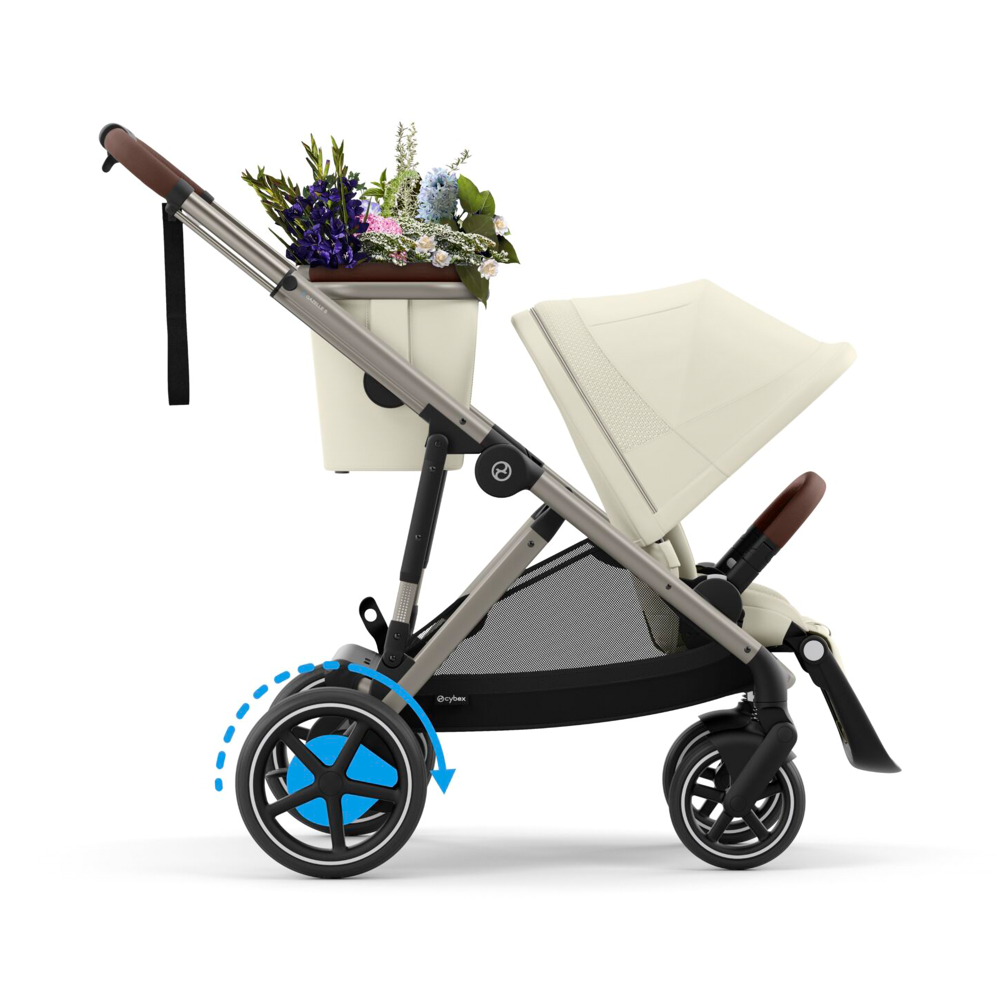 Kombi-Kinderwagen, cybex, Beige – Produktansicht