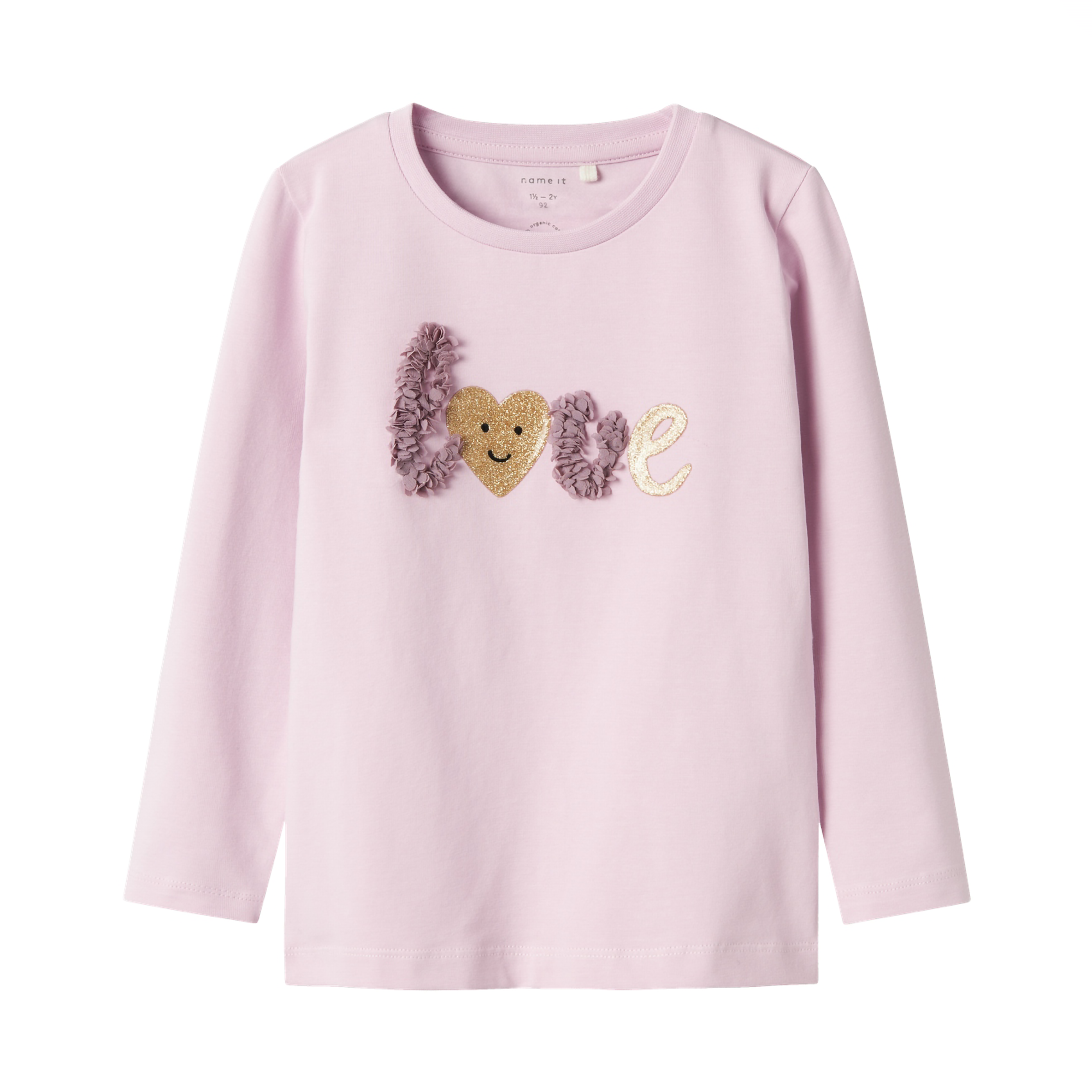 Langarmshirts, name it, Pink – Besonderheit: aus 95% Bio-Baumwolle