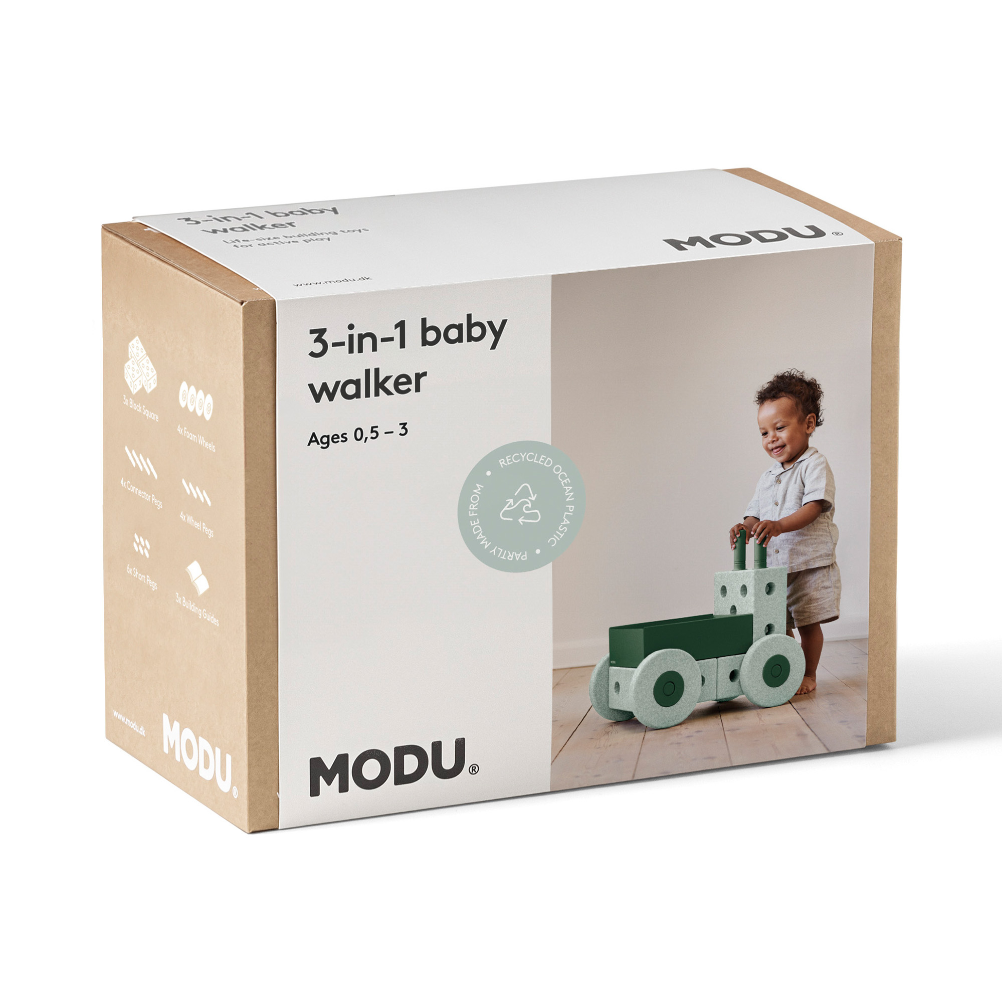 Lauflernwagen, MODU, Grün – Produktansicht
