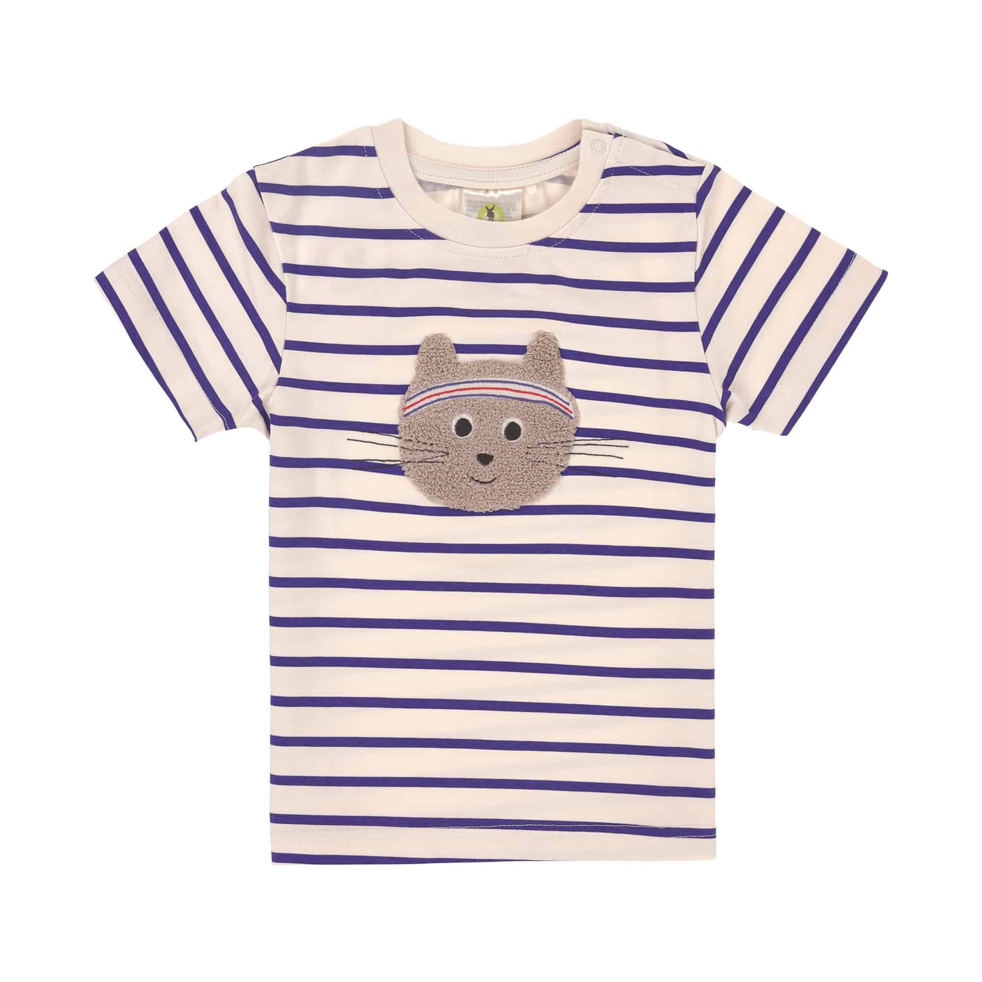 Kurzarmshirts, LÄSSIG, Lila – Besonderheit: aus 95% Baumwolle