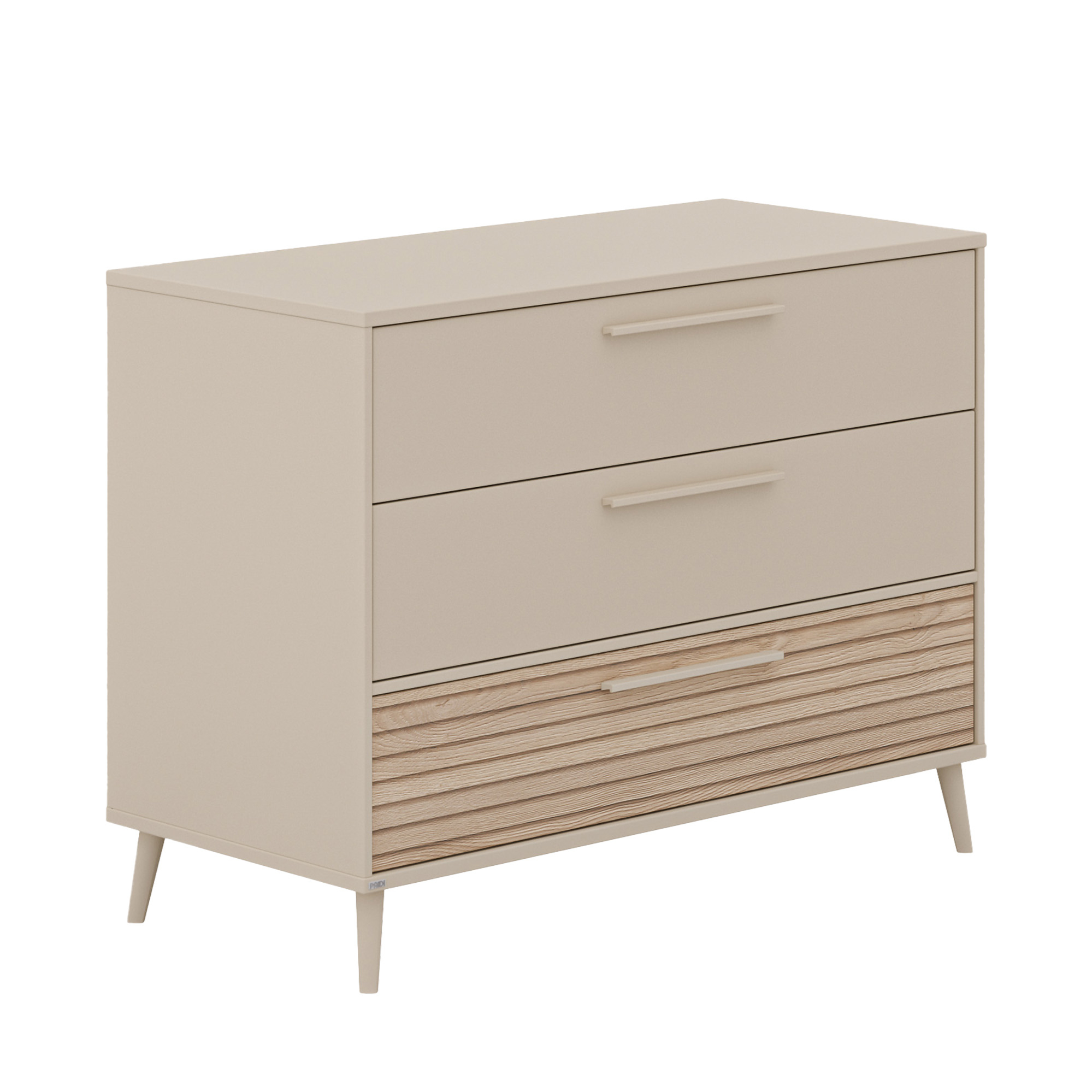 Wickelkommoden, PAIDI, Beige – Besonderheit: Kommode mit drei Schubkästen