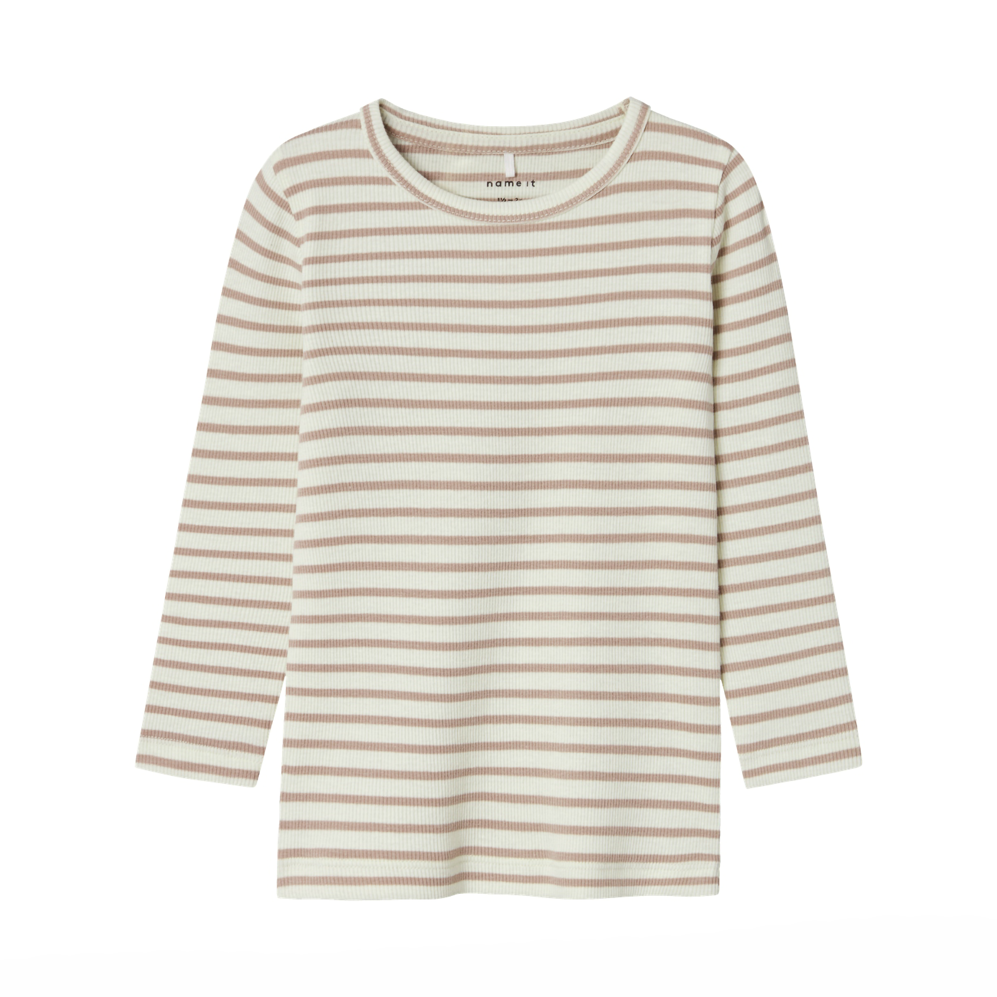 Langarmshirts, name it, Beige – Besonderheit: aus 57% Baumwolle