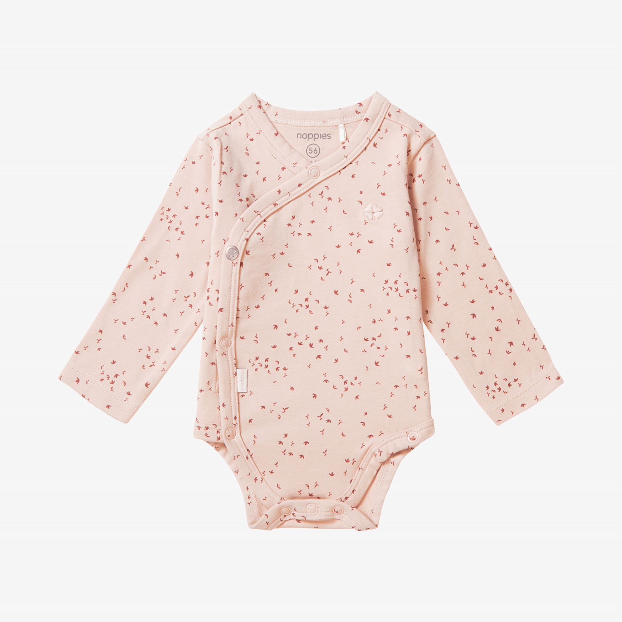Wickelbodys, noppies, Pink – Besonderheit: aus 95% Bio-Baumwolle