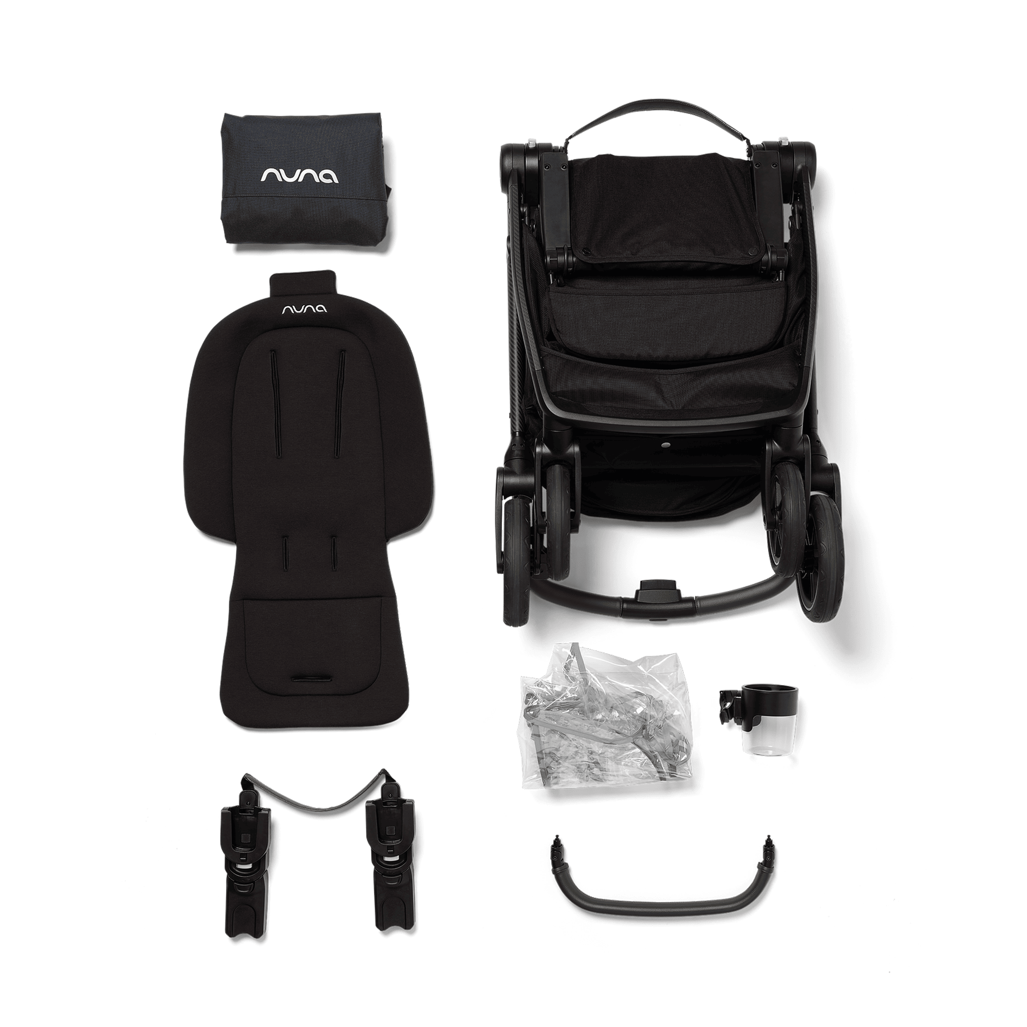 Kombi-Kinderwagen, nuna, Schwarz – Produktansicht