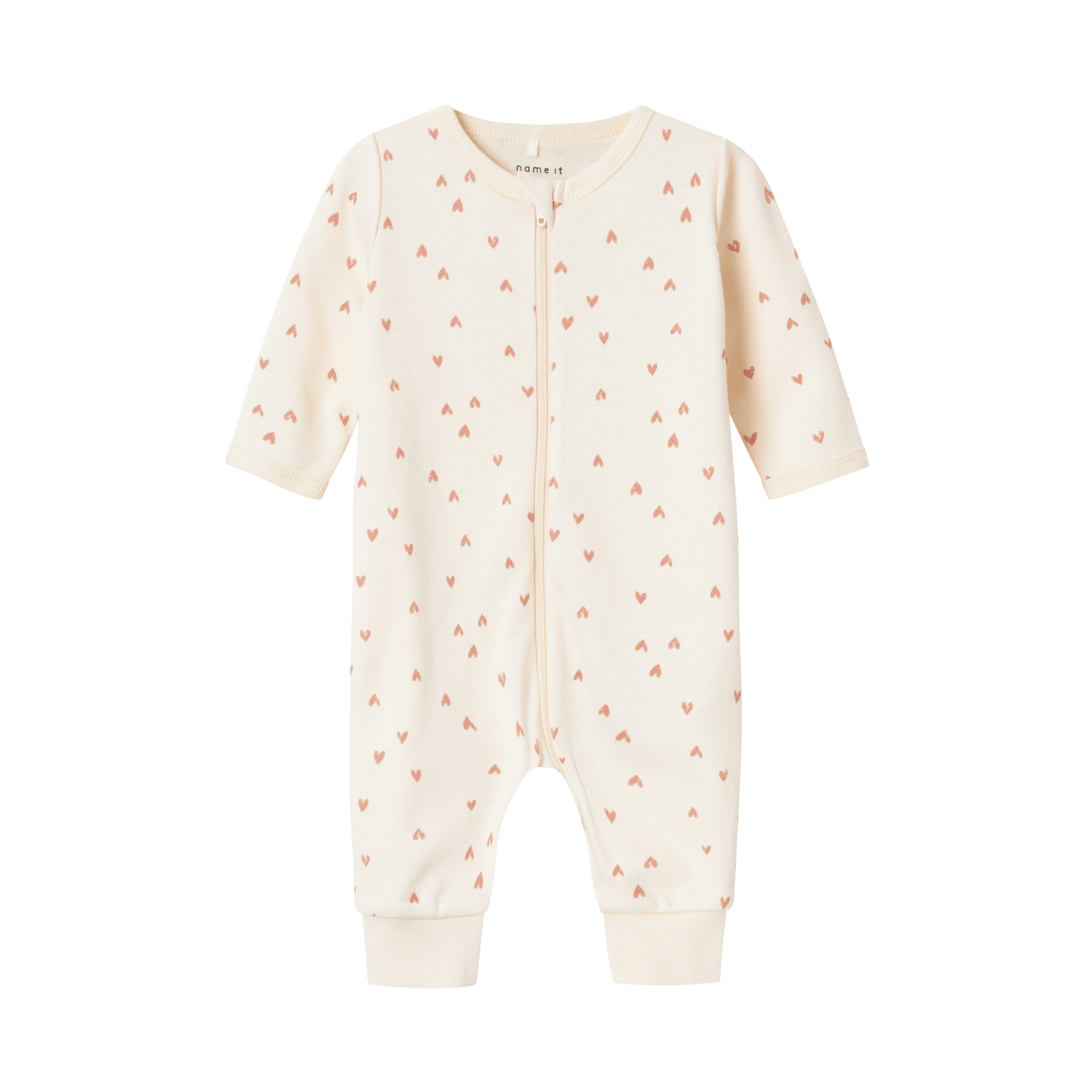 Einteiler, name it, Weiß – Besonderheit: zuckersüßer Herzchen-Allover-Print