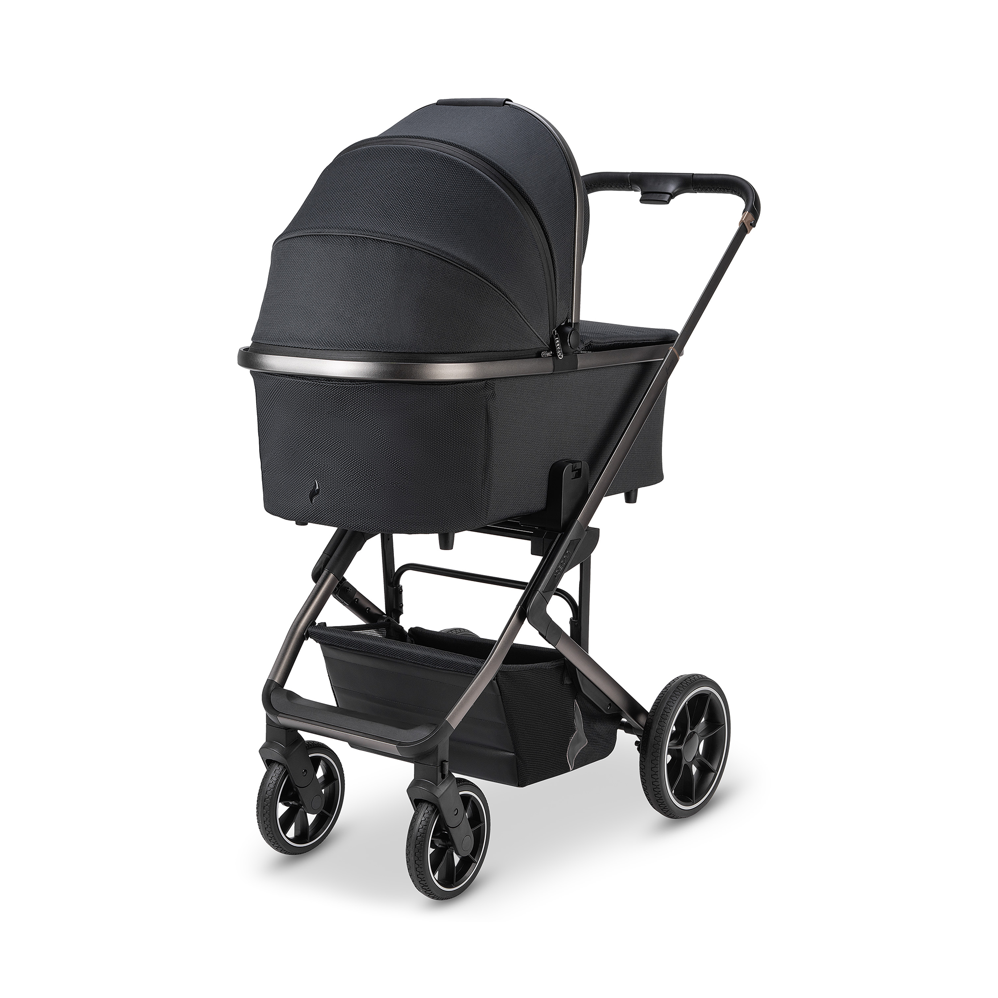 Kombi-Kinderwagen, osann, Schwarz – Produktansicht