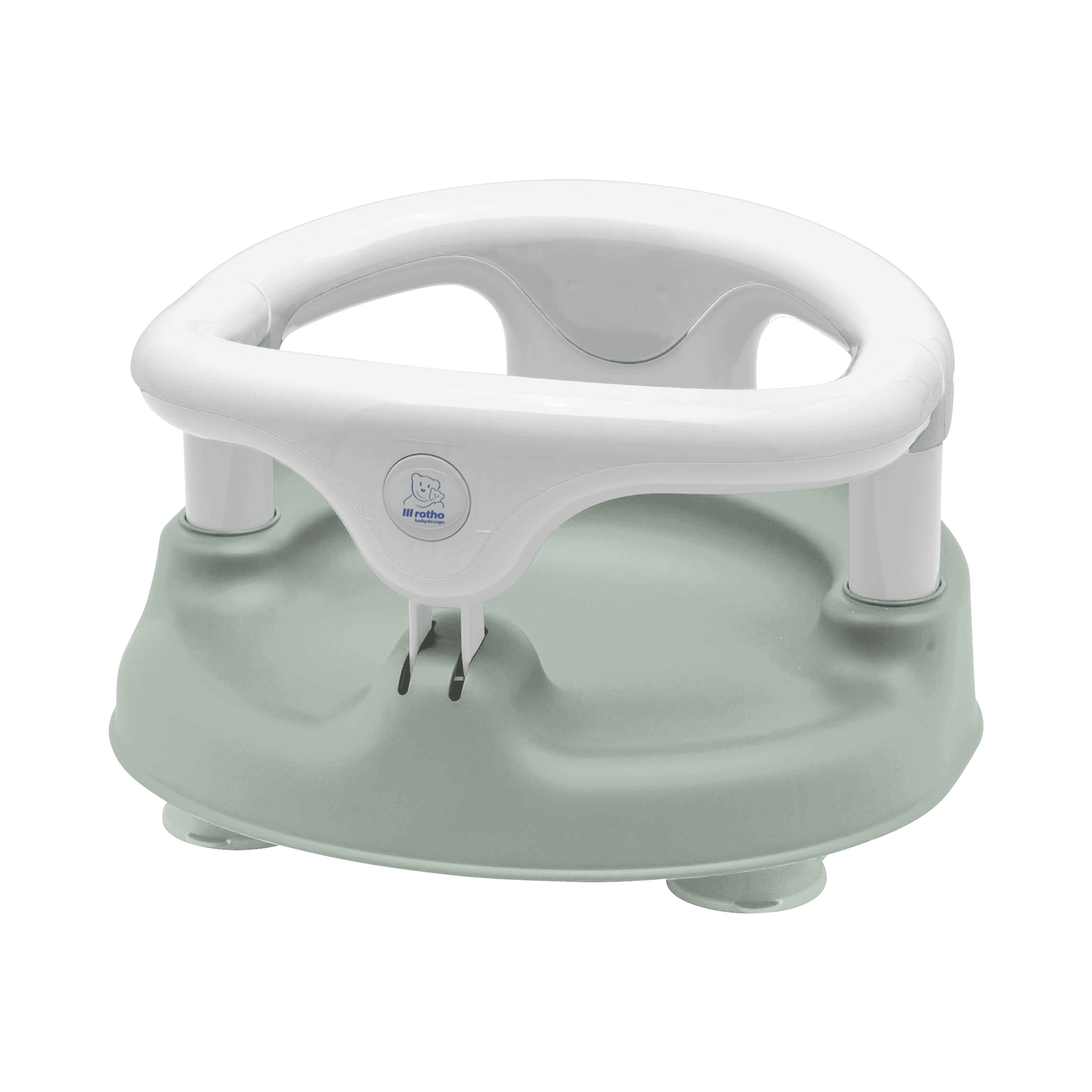 Badesitze, rotho Babydesign, Grün – Besonderheit: erleichtert das Baden oder Duschen, sobald die Kinder selbstständig sitzen können
