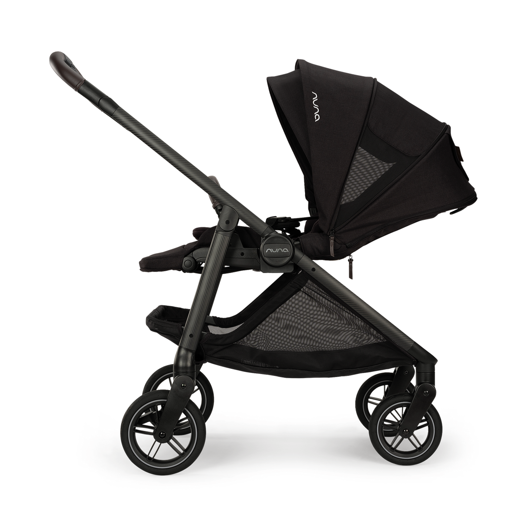 Kombi-Kinderwagen, nuna, Schwarz – Produktansicht
