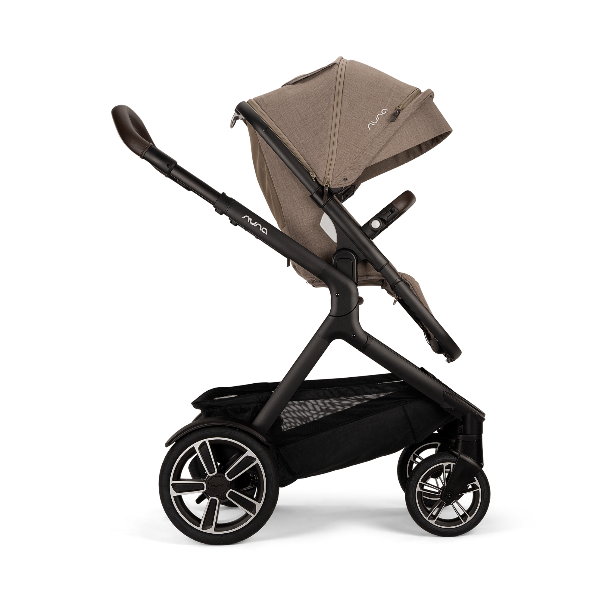 Kombi-Kinderwagen, nuna, Braun – Produktansicht