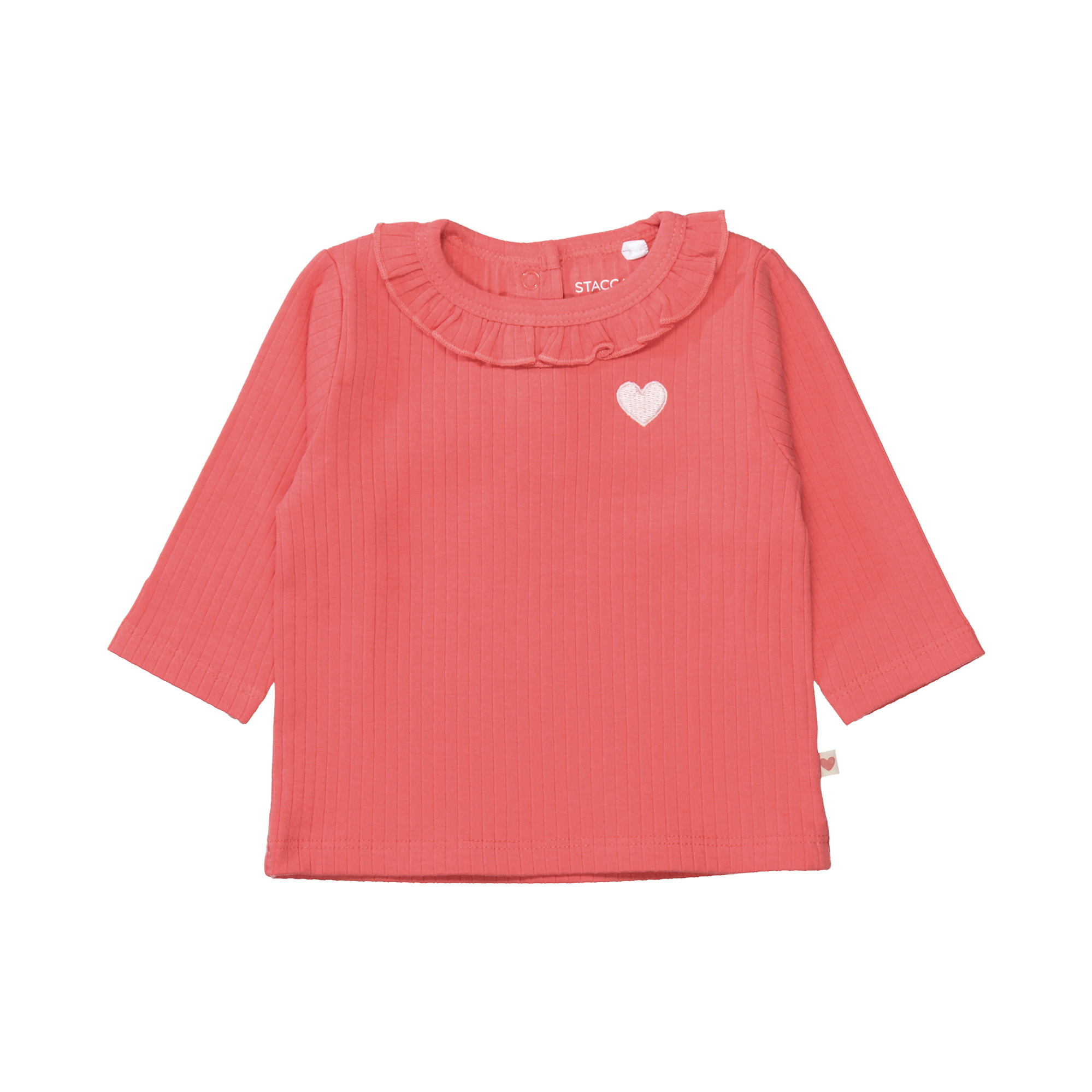 Langarmshirts, STACCATO, Rot – Besonderheit: aus 95% Bio-Baumwolle