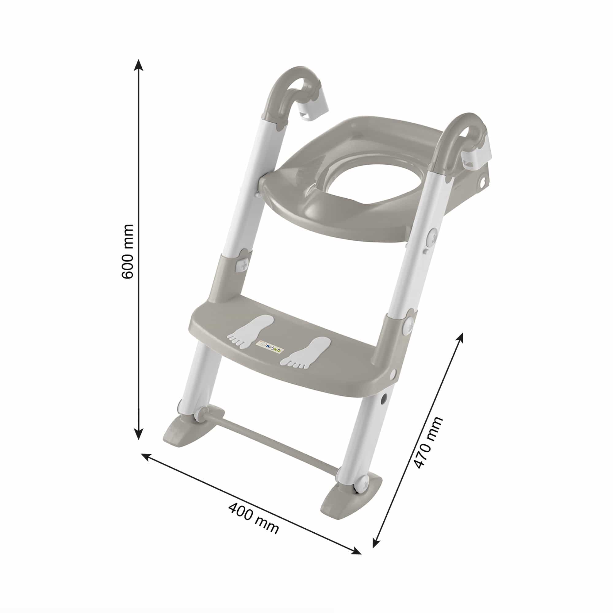 Toilettentrainer mit Treppe, rotho Babydesign, Beige – Produktansicht