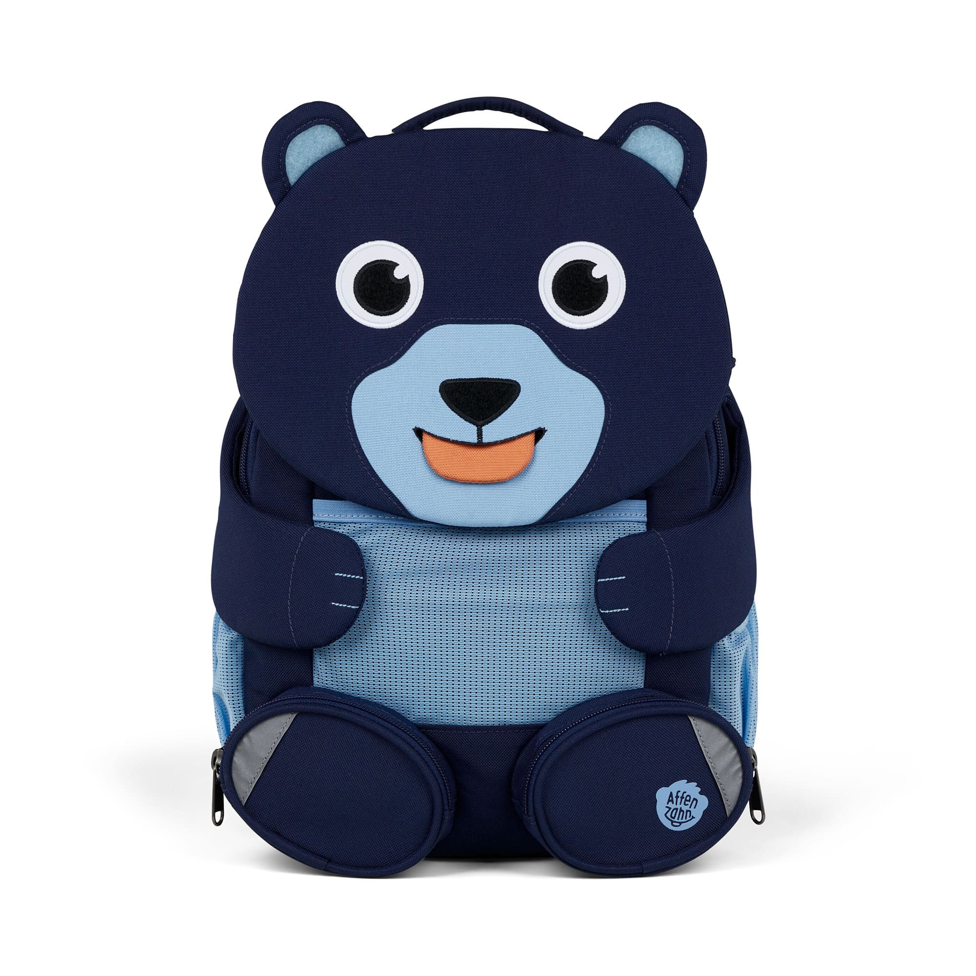 Kinderrucksäcke, Affenzahn, Blau – Besonderheit: höhen- und weitenverstellbarer Brustgurt für eine ideale Anpassung an den Körper