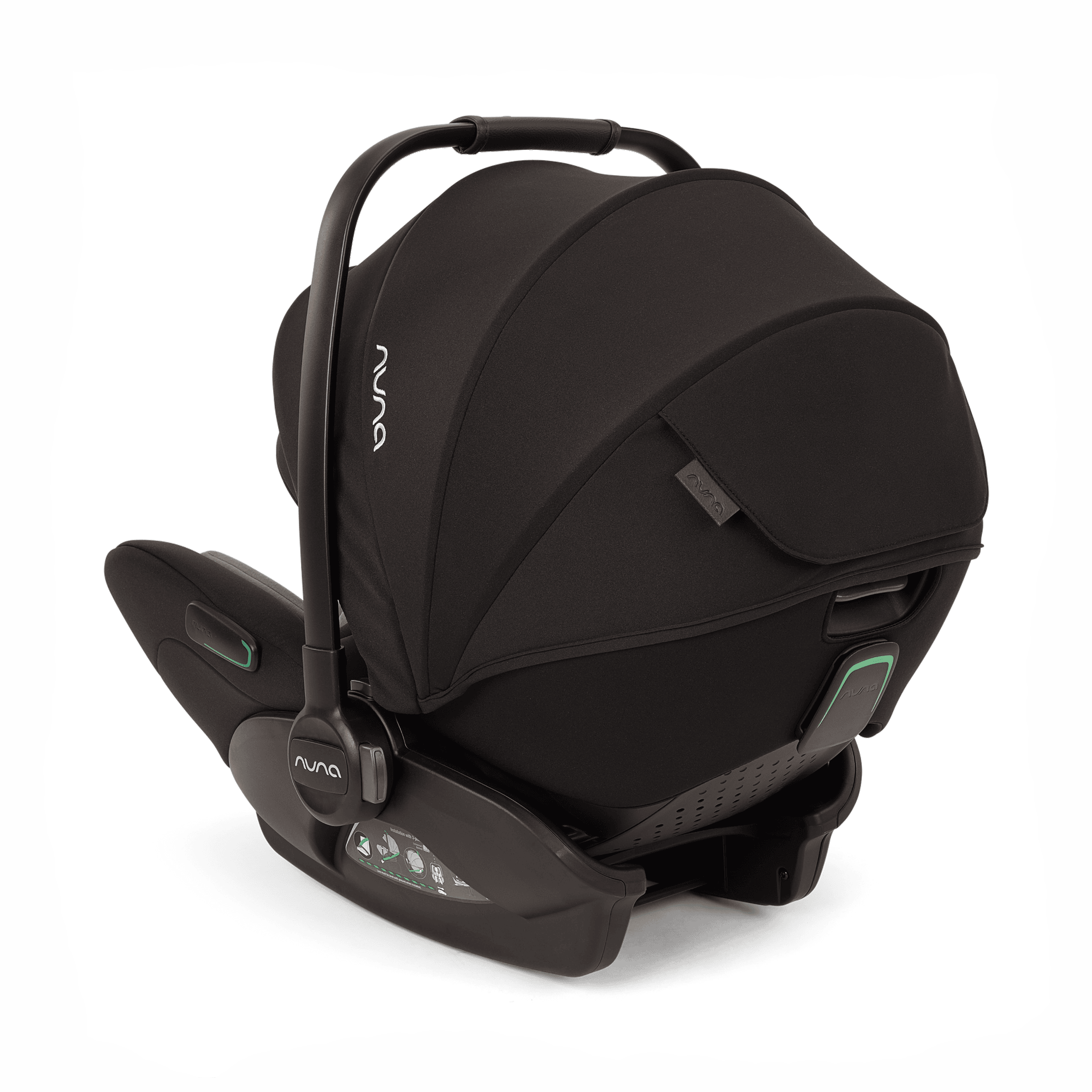 Babyschalen 0-13 kg, Gruppe 0+, nuna, Schwarz – Produktansicht
