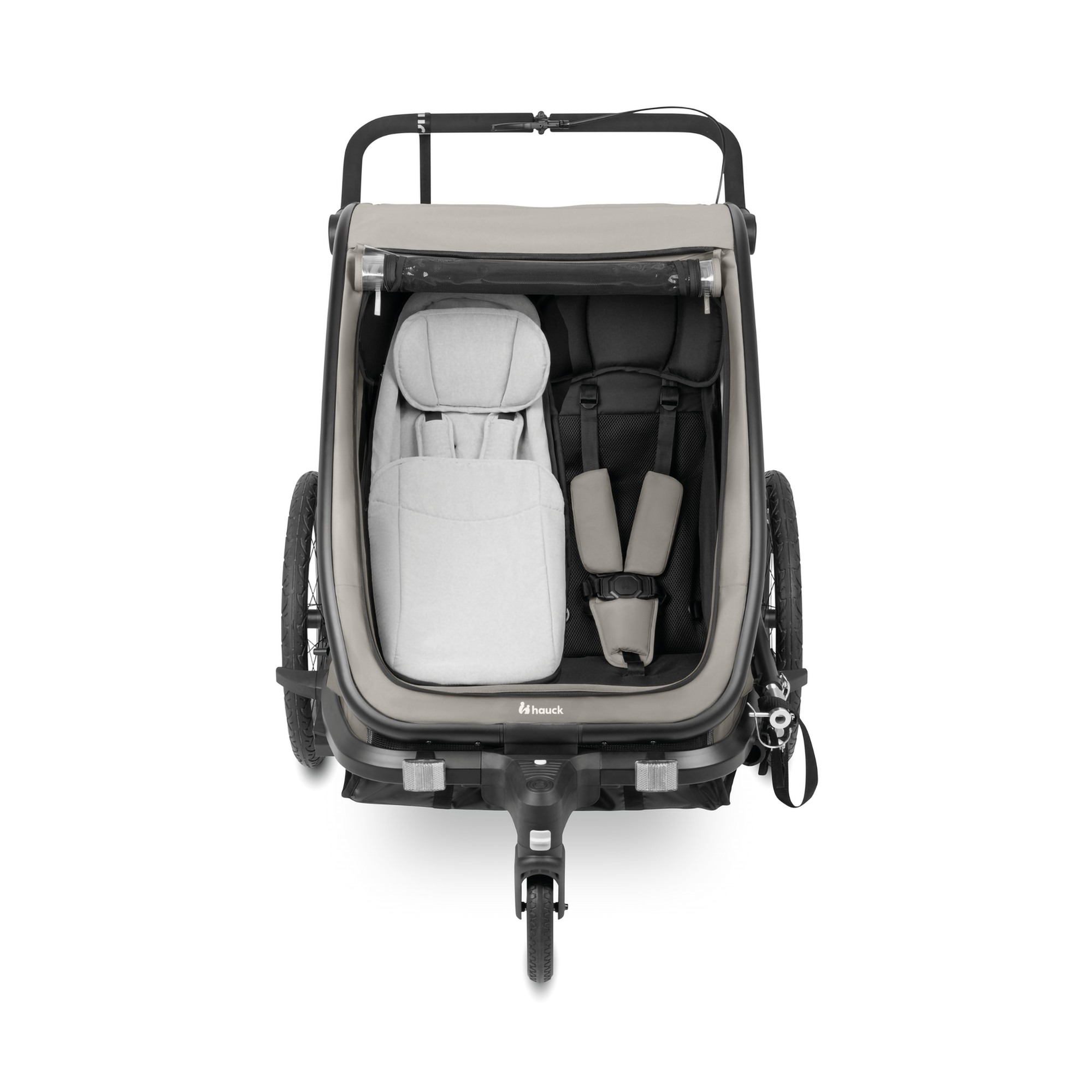 Fahrradanhänger Hängematten, hauck, Grau – Produktansicht