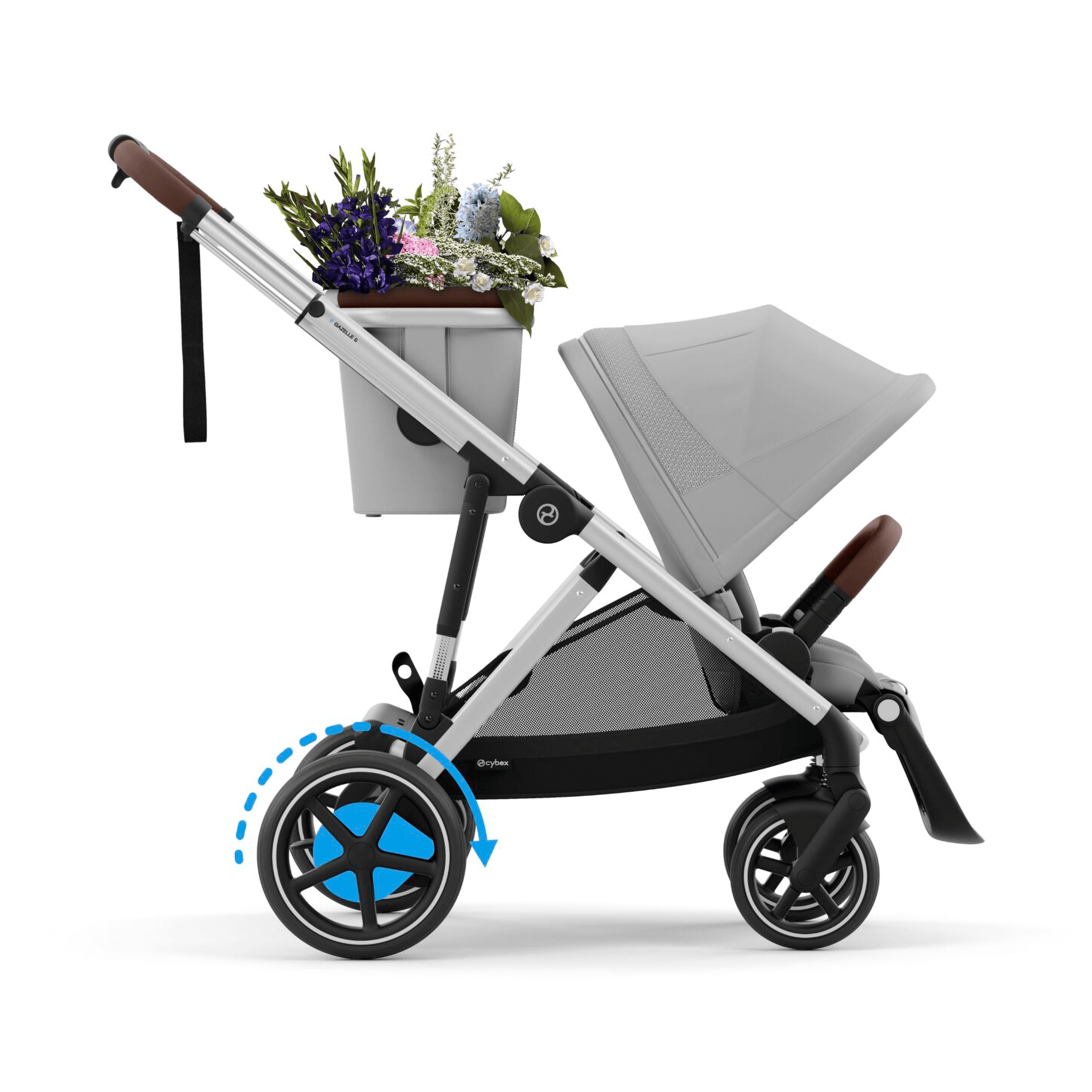 Kombi-Kinderwagen, cybex, Grau – Produktansicht