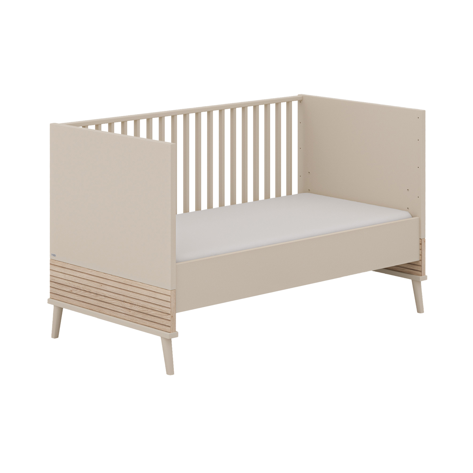 Gitterbetten 70x140 cm, PAIDI, Beige – Produktansicht