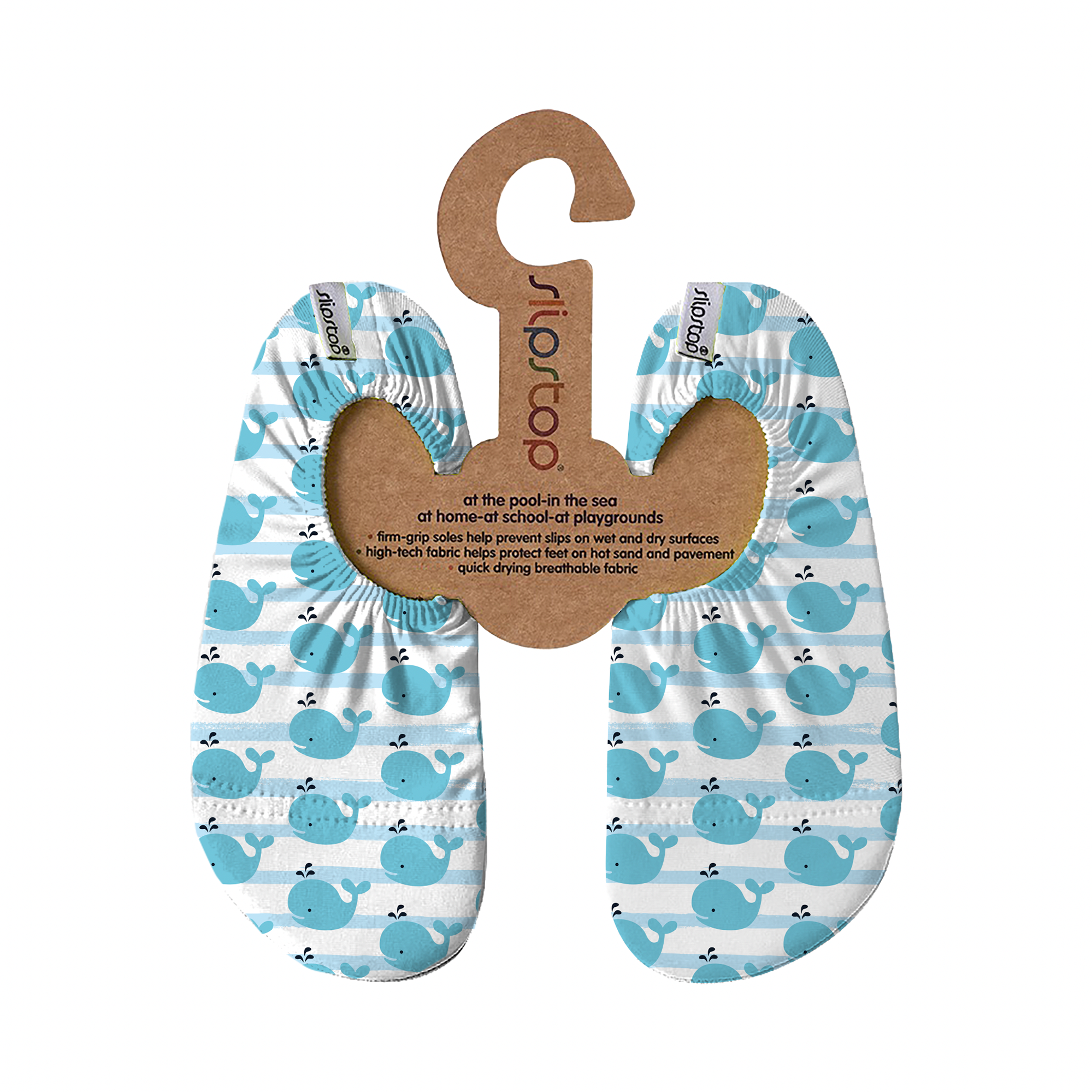 Badeschuhe, slipstop, Mehrfarbig – Besonderheit: mit griffiger Antirutsch-Sohle