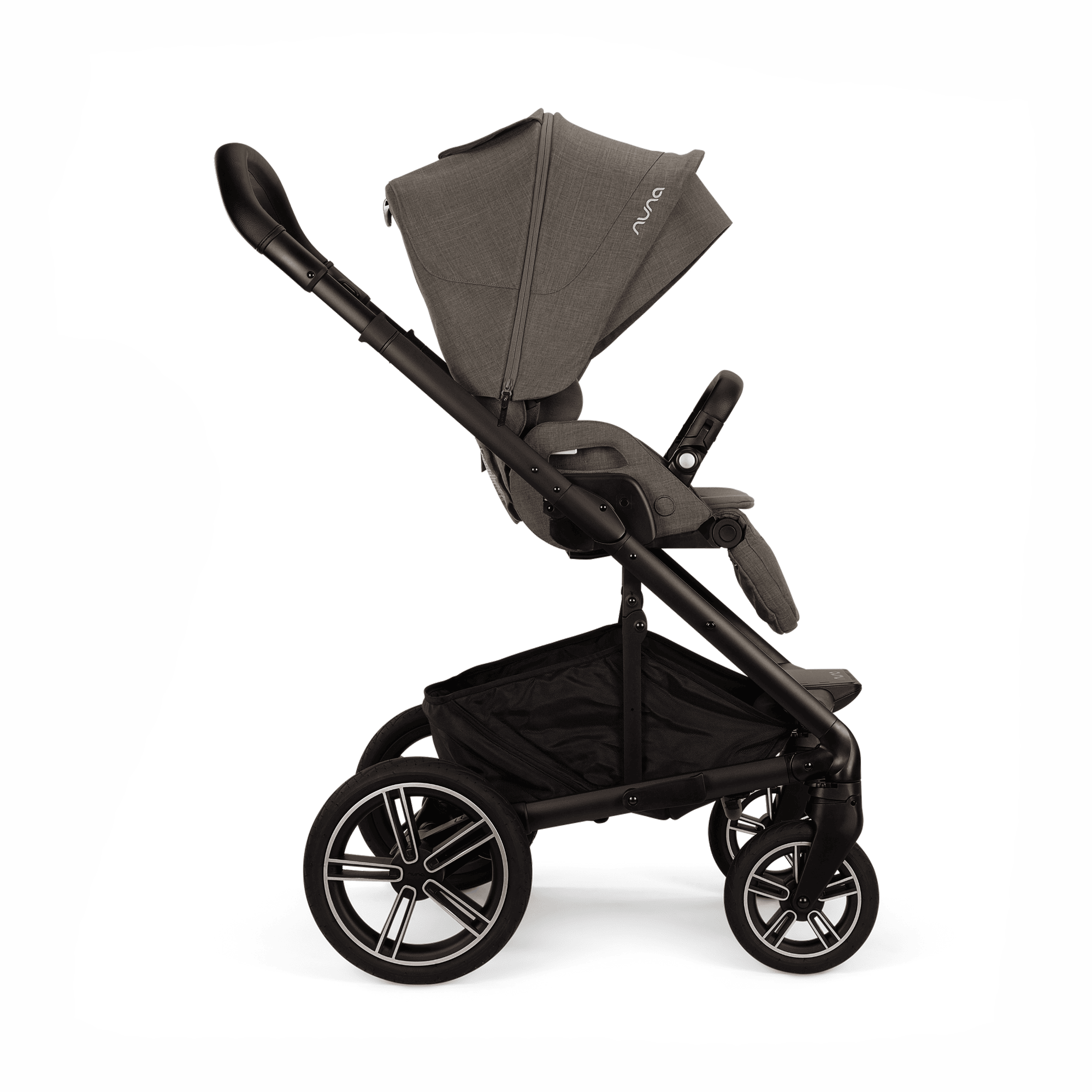 Kombi-Kinderwagen, nuna, Grau – Produktansicht