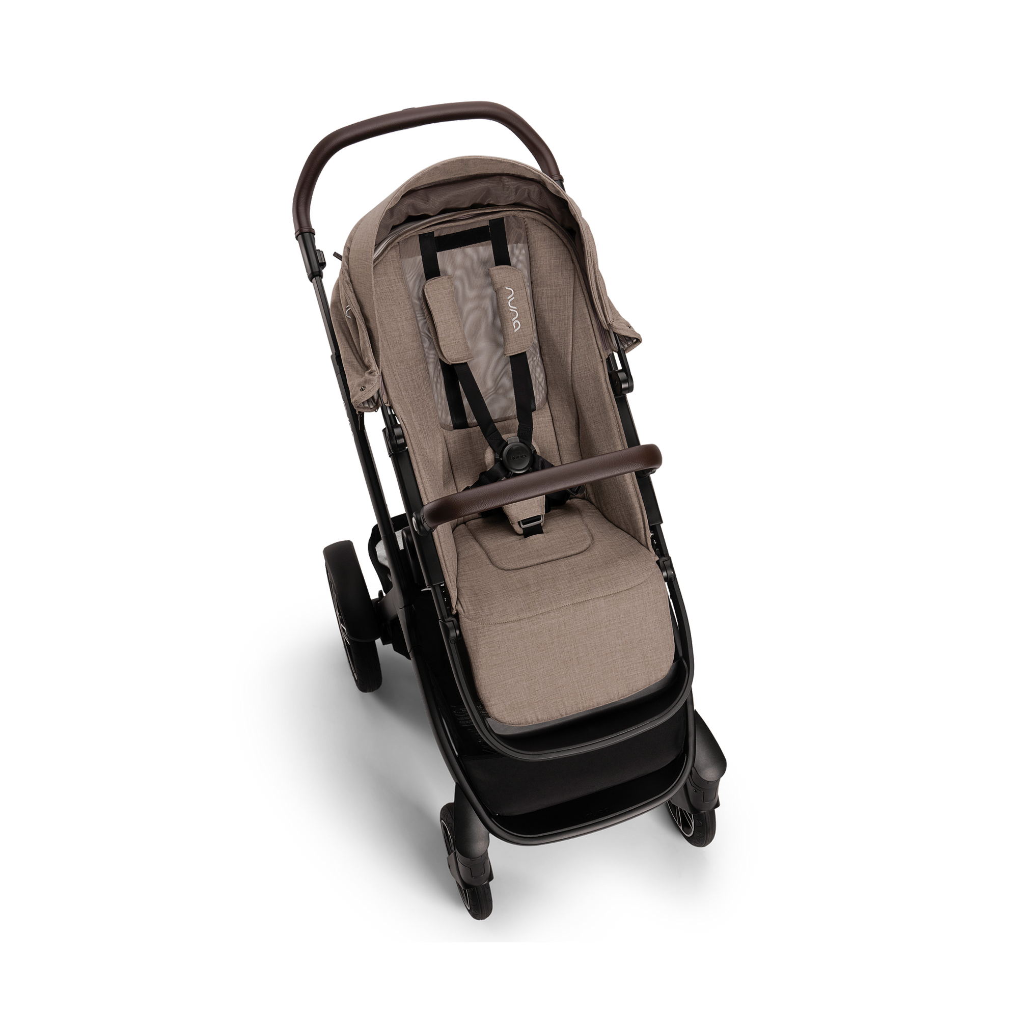 Kombi-Kinderwagen, nuna, Braun – Produktansicht