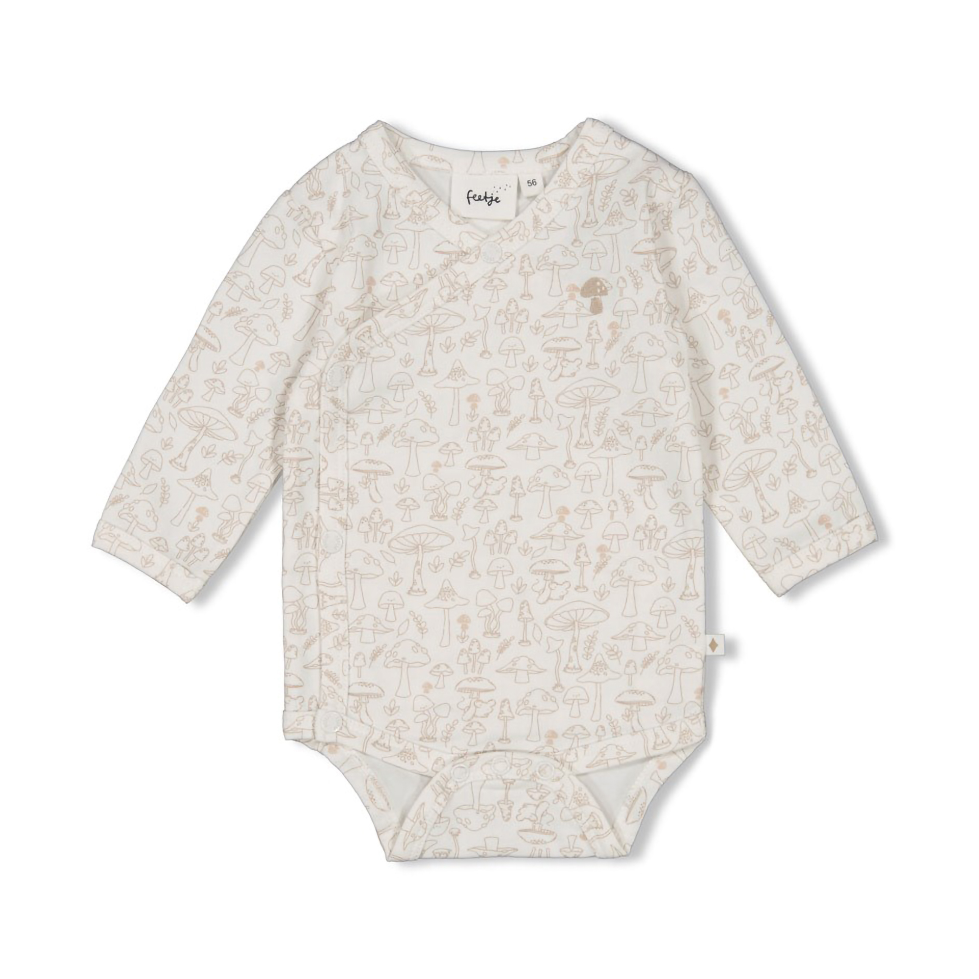 Wickelbodys, FEETJE, Beige – Besonderheit: aus 94% Baumwolle