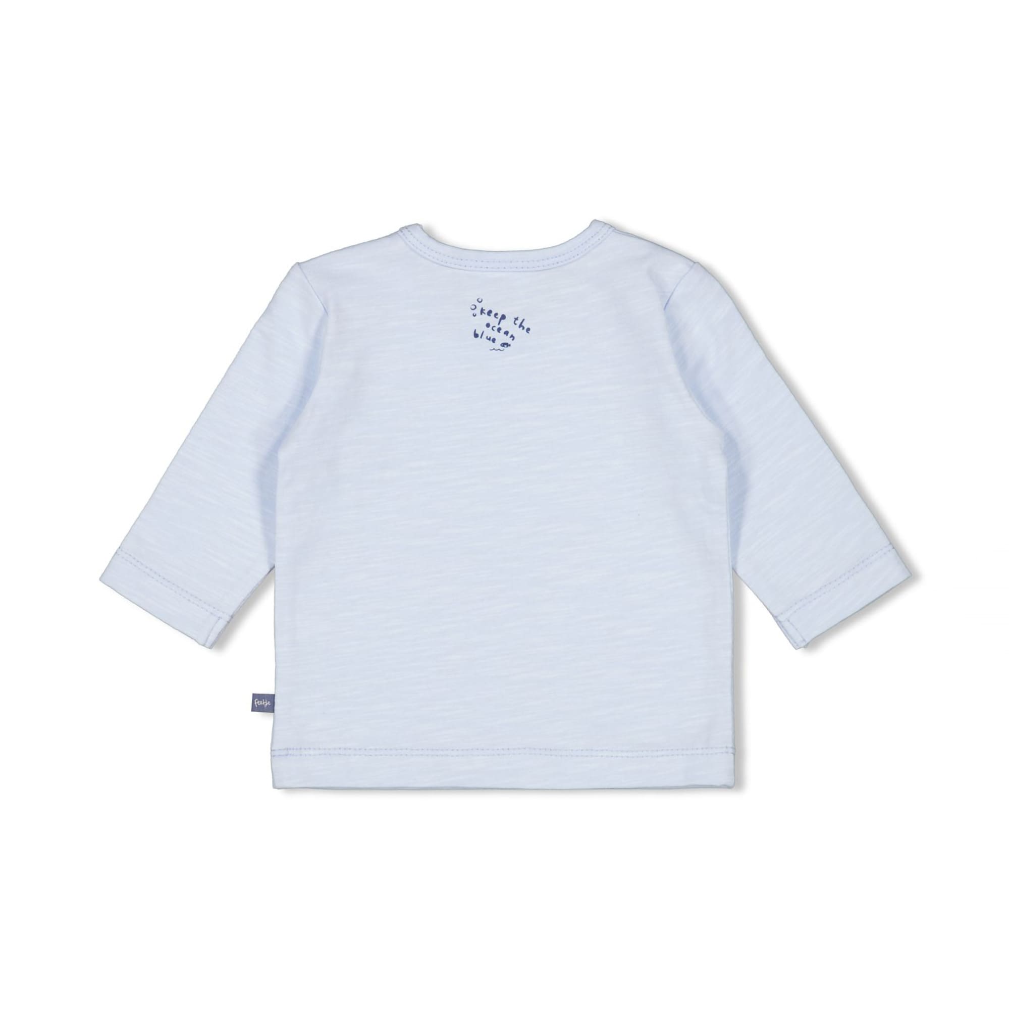 Langarmshirts, FEETJE, Blau – Besonderheit: aus 92% Baumwolle