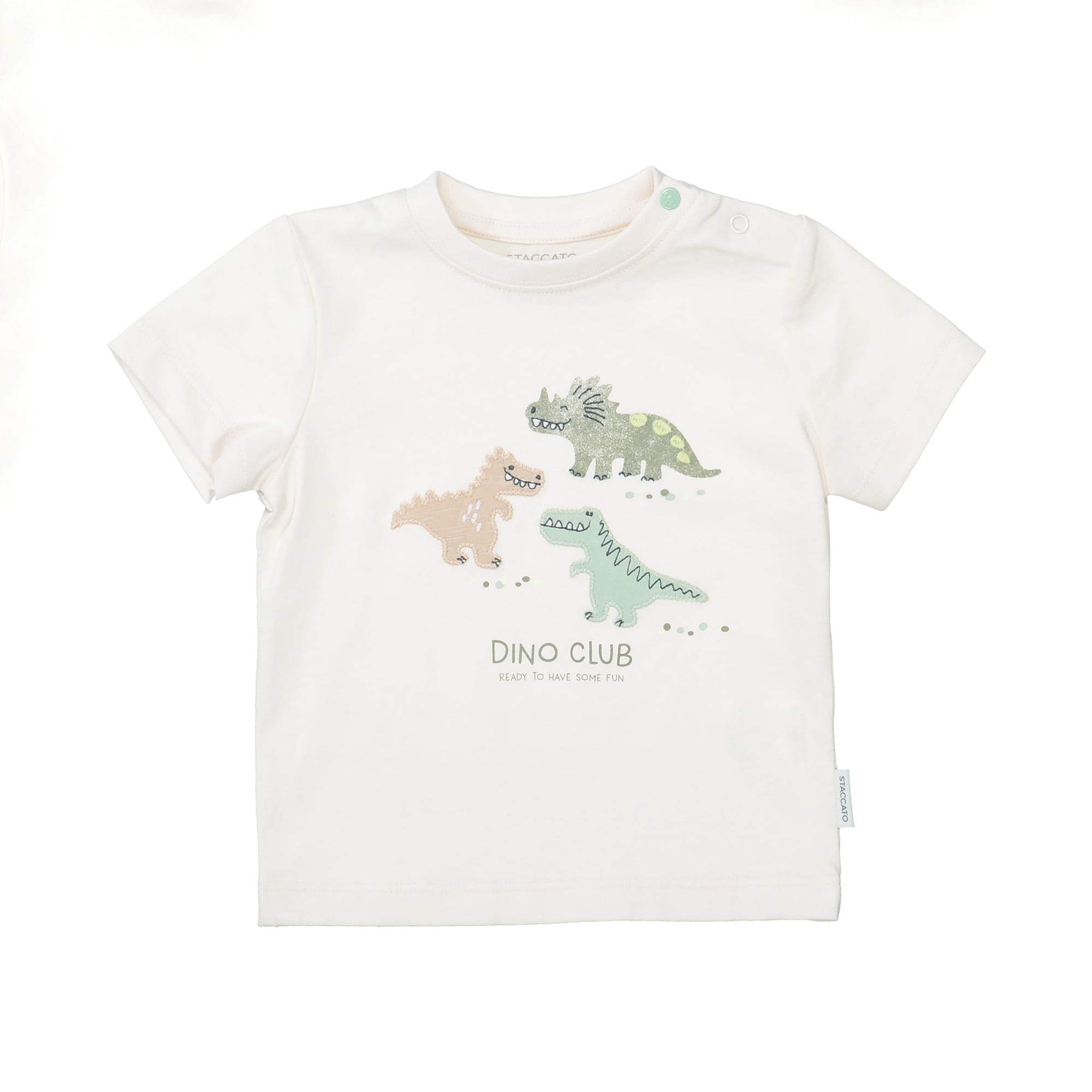 Kurzarmshirts, STACCATO, Weiß – Besonderheit: aus 100% Baumwolle