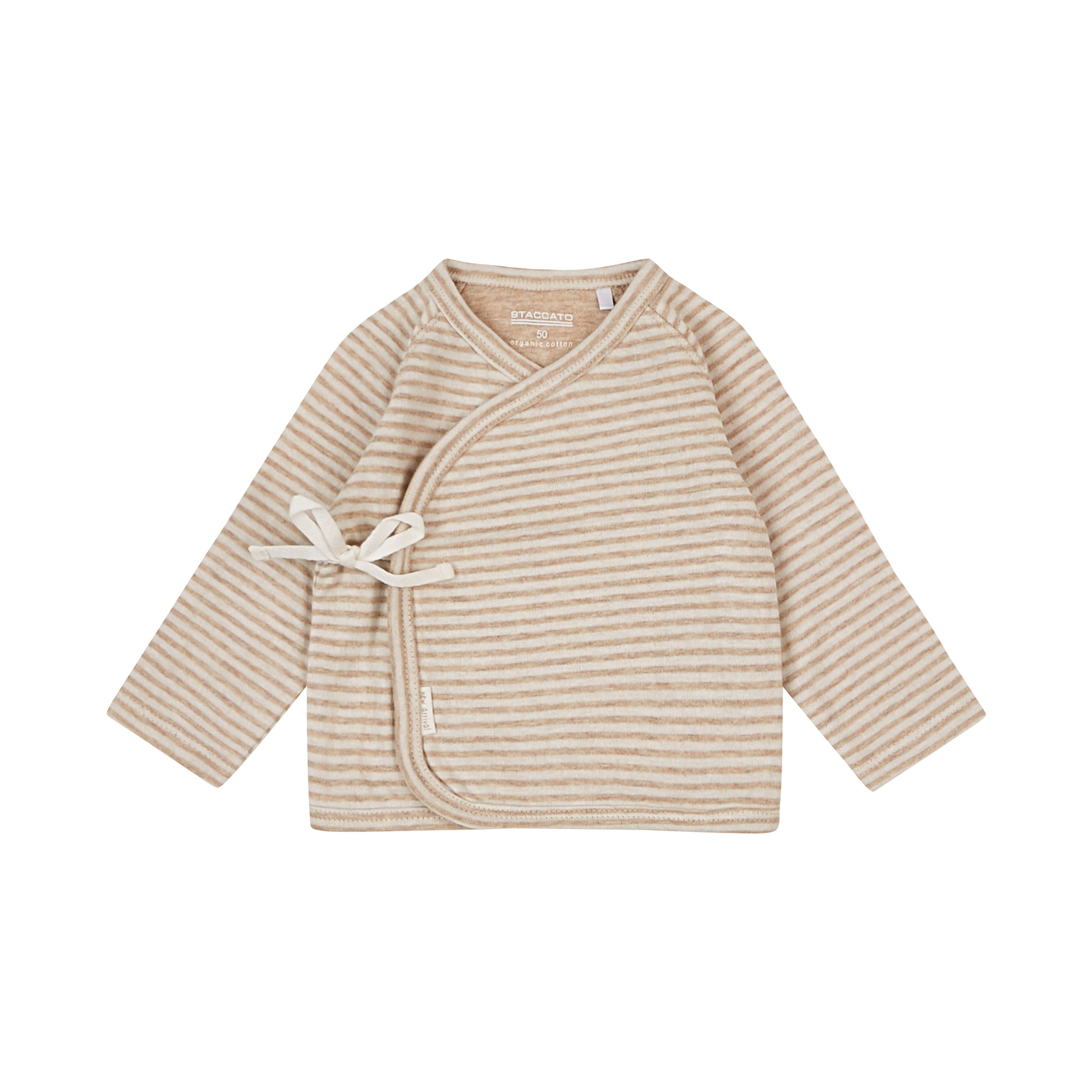 Wickelshirt, STACCATO, Beige – Besonderheit: aus 100% Baumwolle