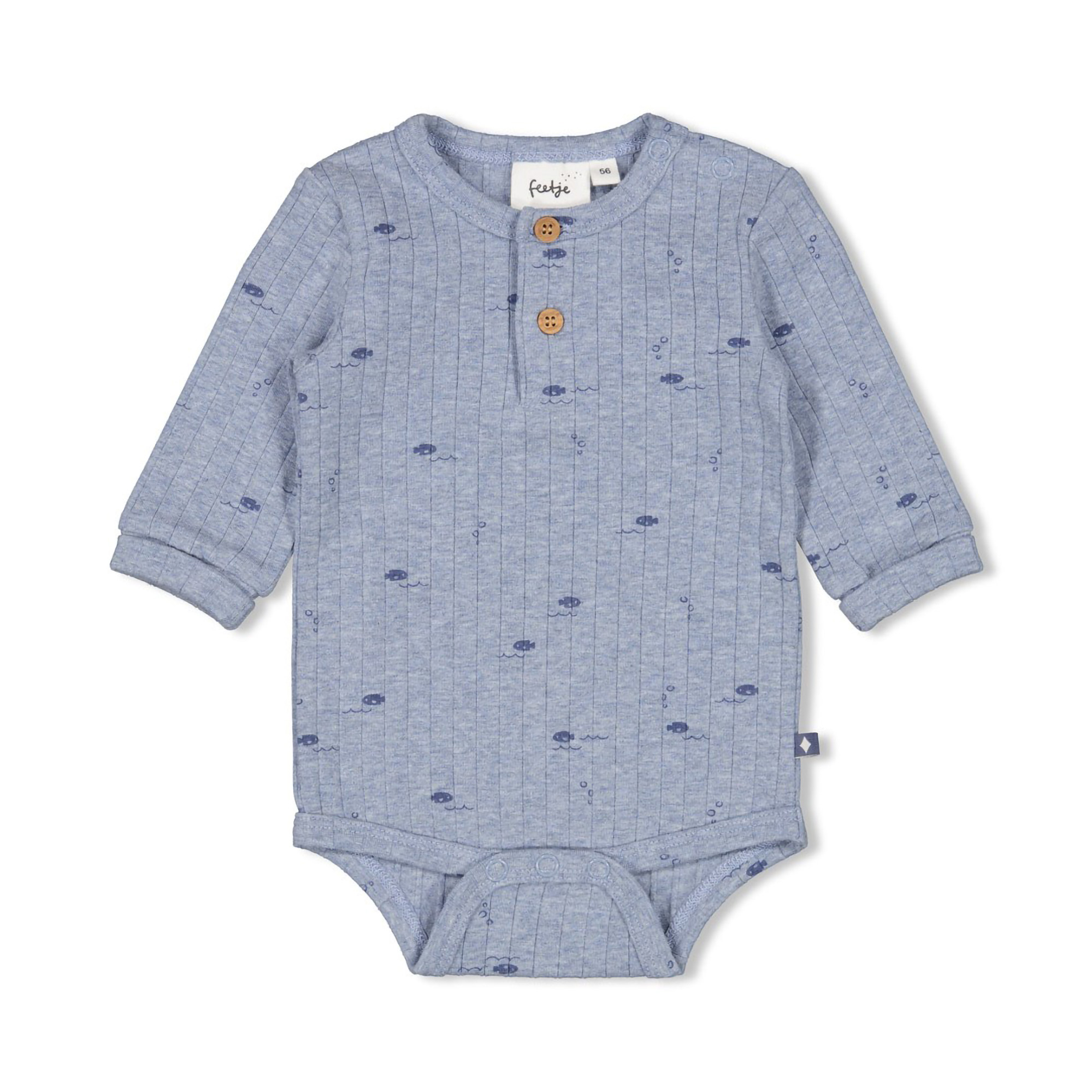 Langarmbodys, FEETJE, Blau – Produktansicht