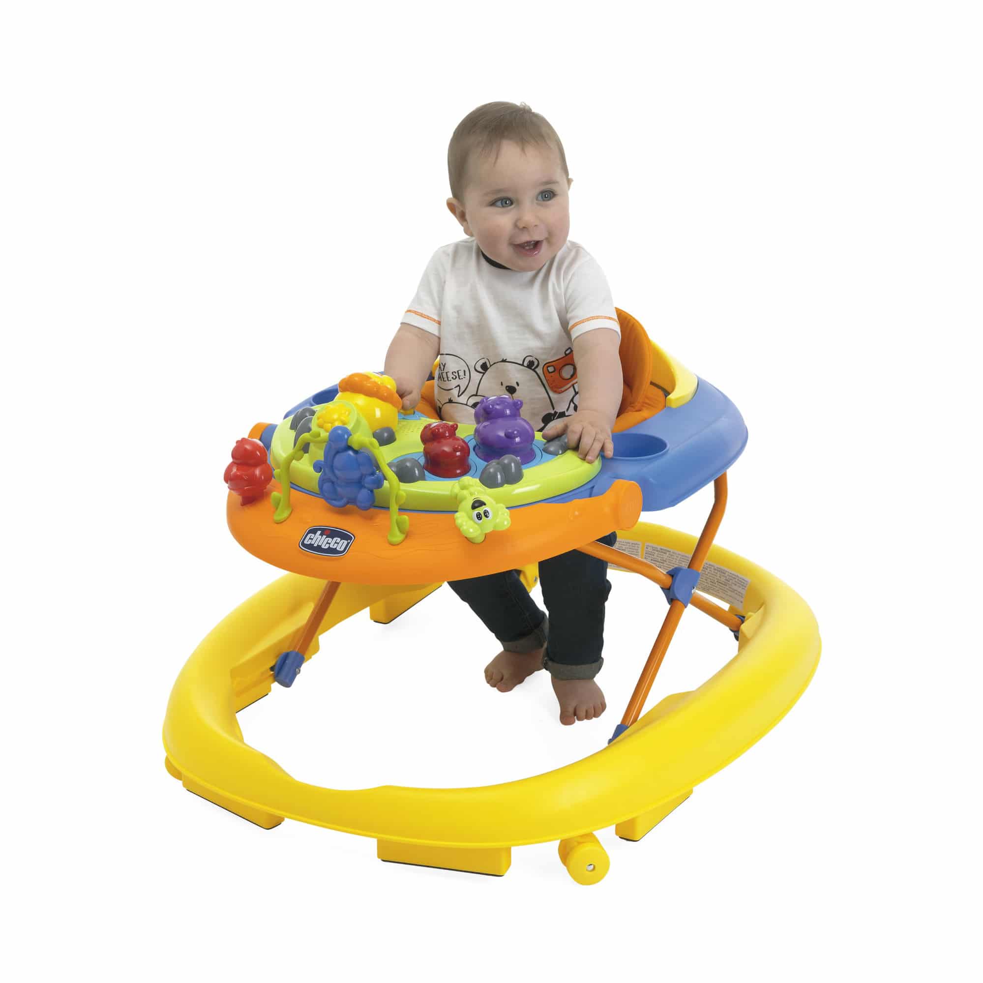 Lauflernwagen, chicco, Mehrfarbig – Besonderheit: fördert das Laufen lernen