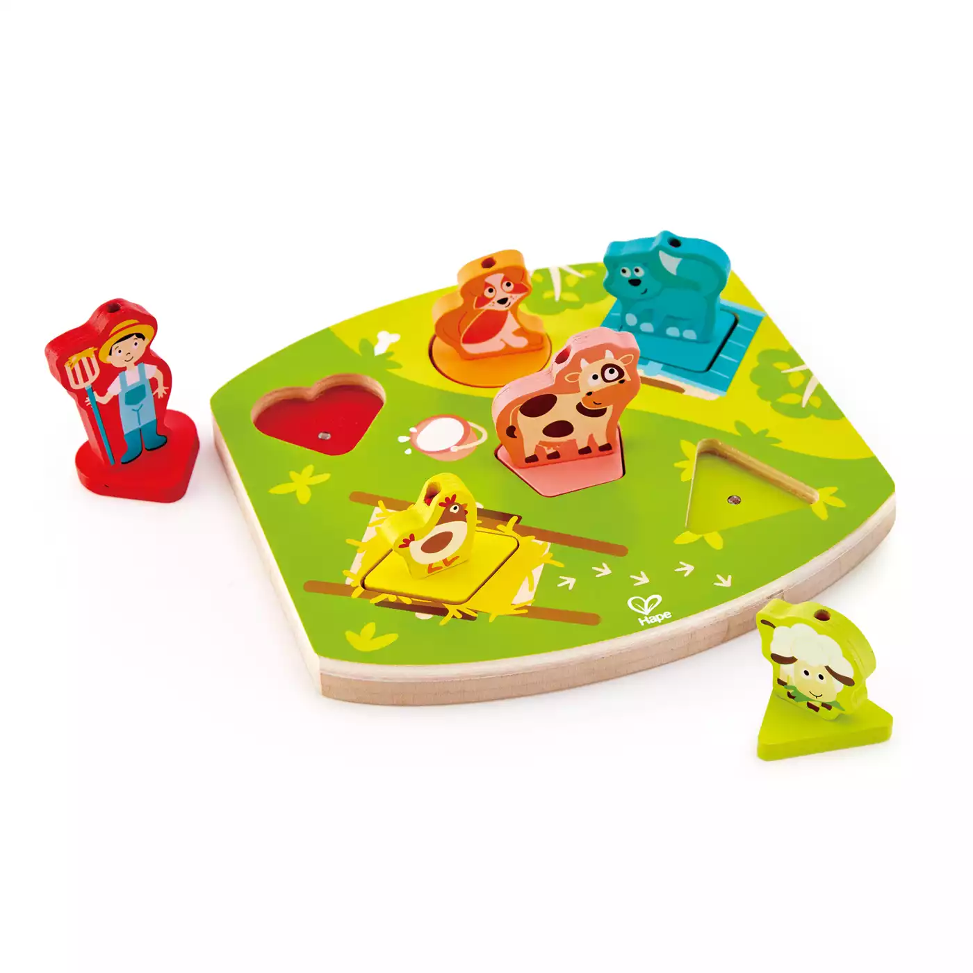 Bauernhof-Geräusche-Puzzle Hape Mehrfarbig 2000571962804 3