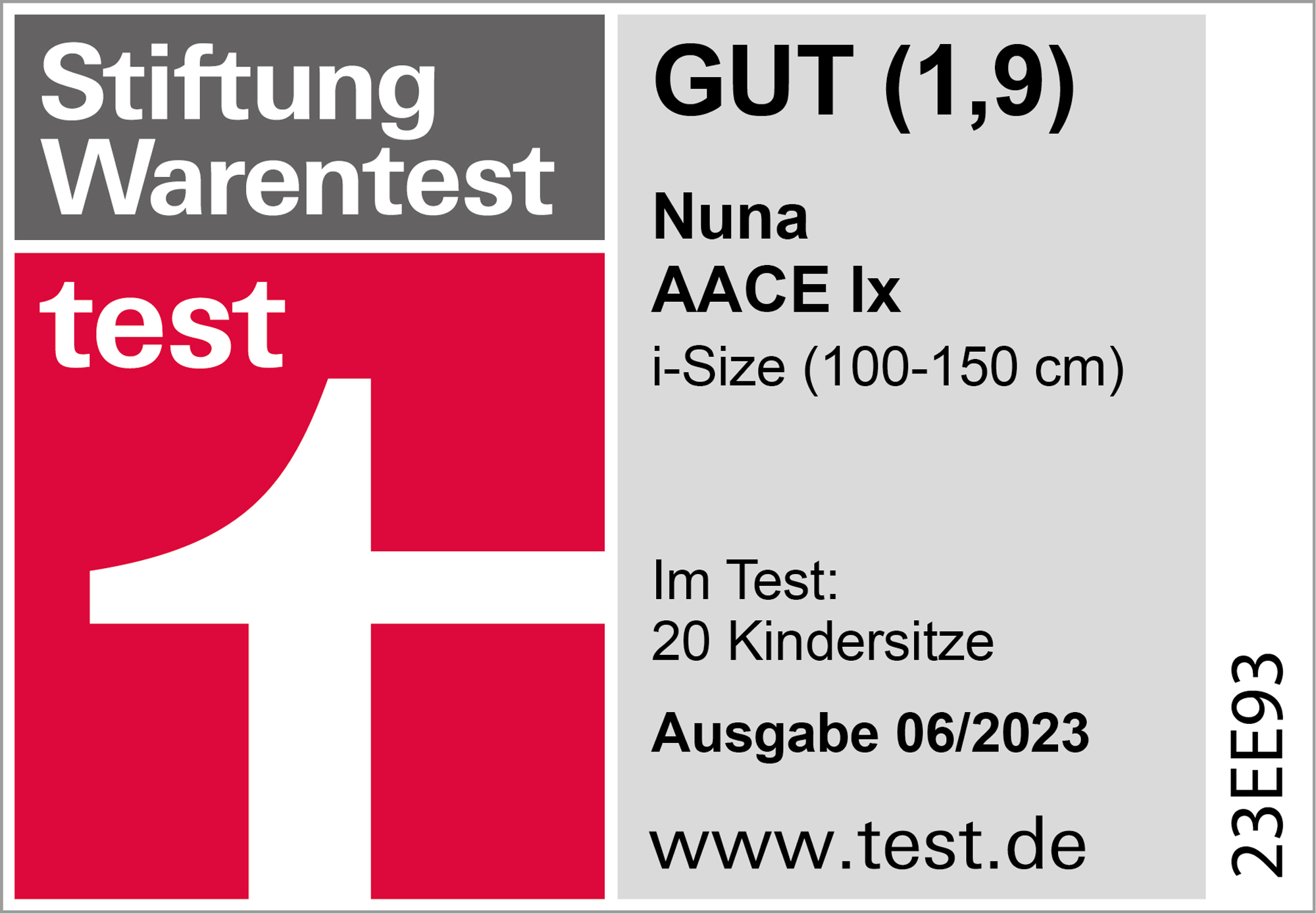 Kindersitze 15-36 kg, Gruppe 2/3, nuna – Produktansicht