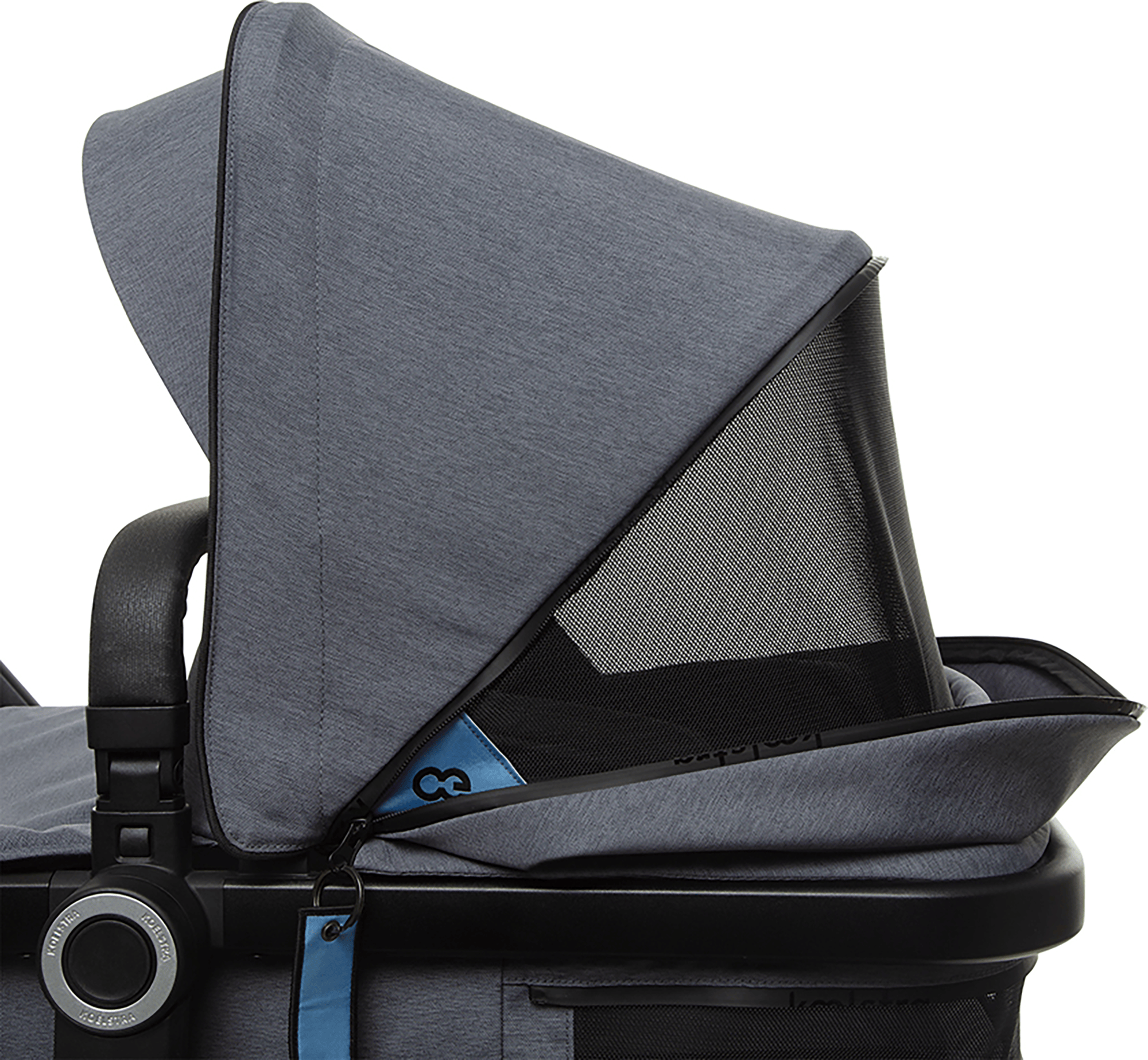 Kombi-Kinderwagen, KOeLSTRA, Grau – Produktansicht