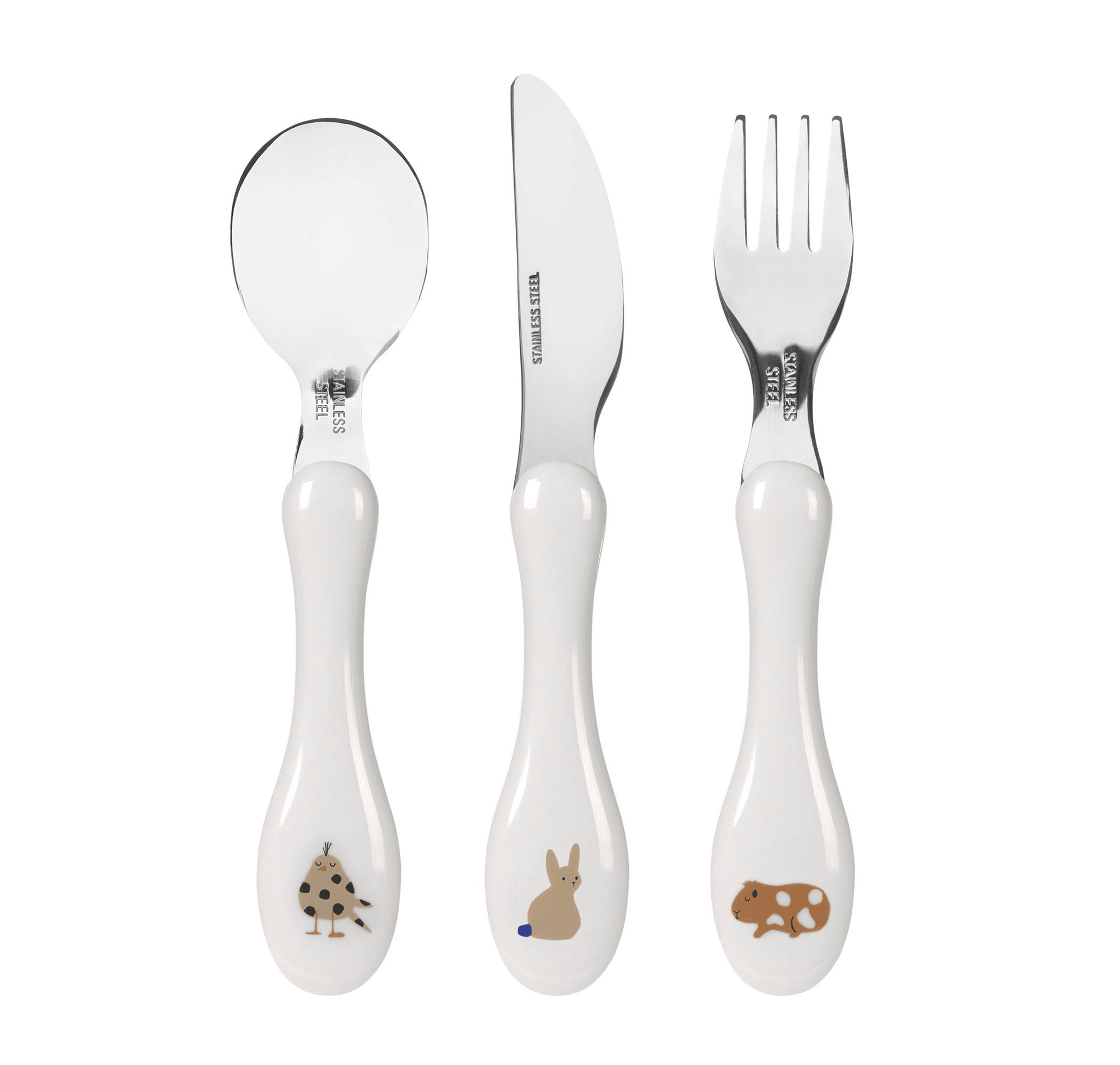 Kinderbesteck, LÄSSIG, Mehrfarbig – Produktansicht