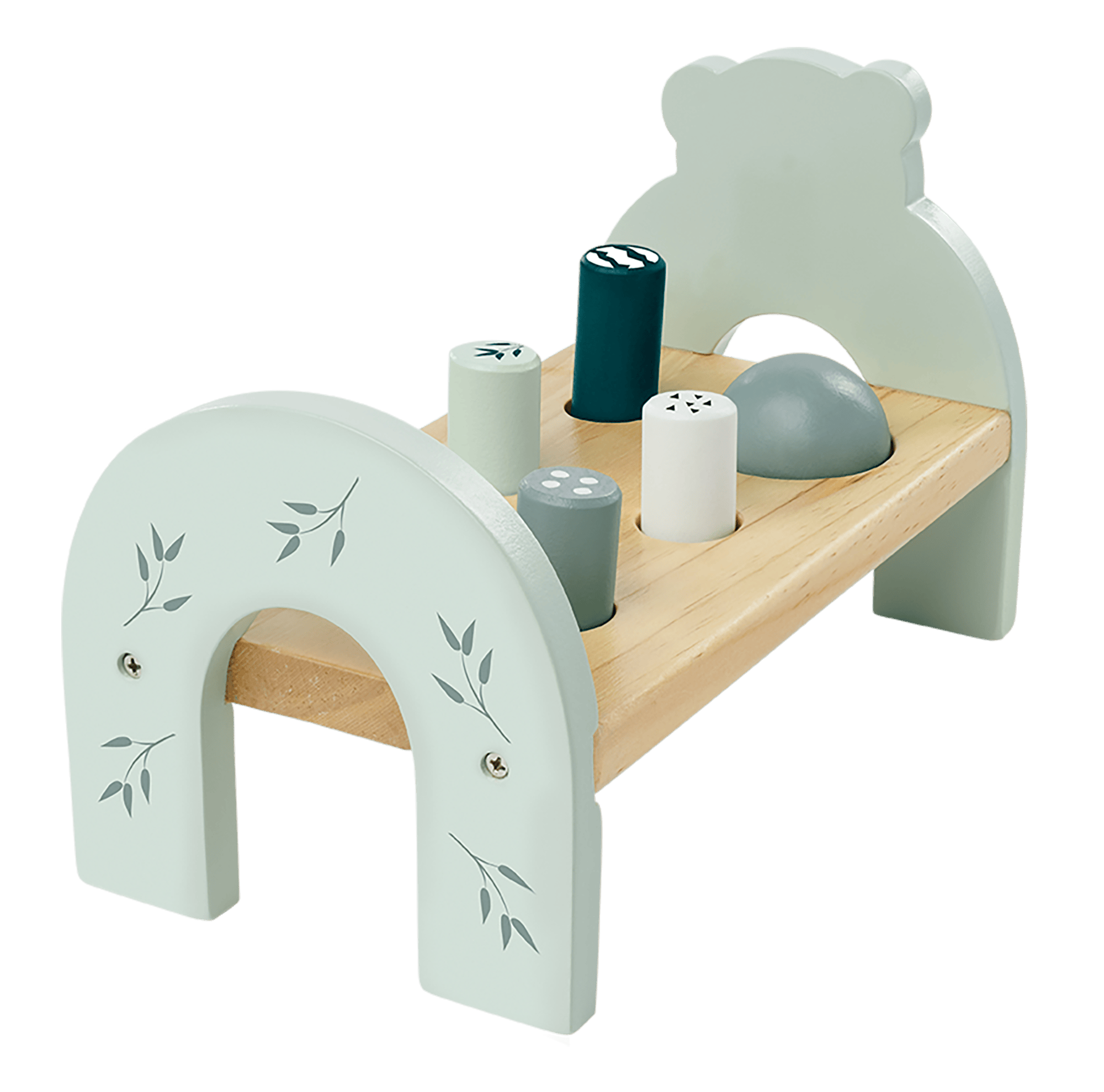 Holzspielzeug, Eichhorn, Grün – Produktansicht