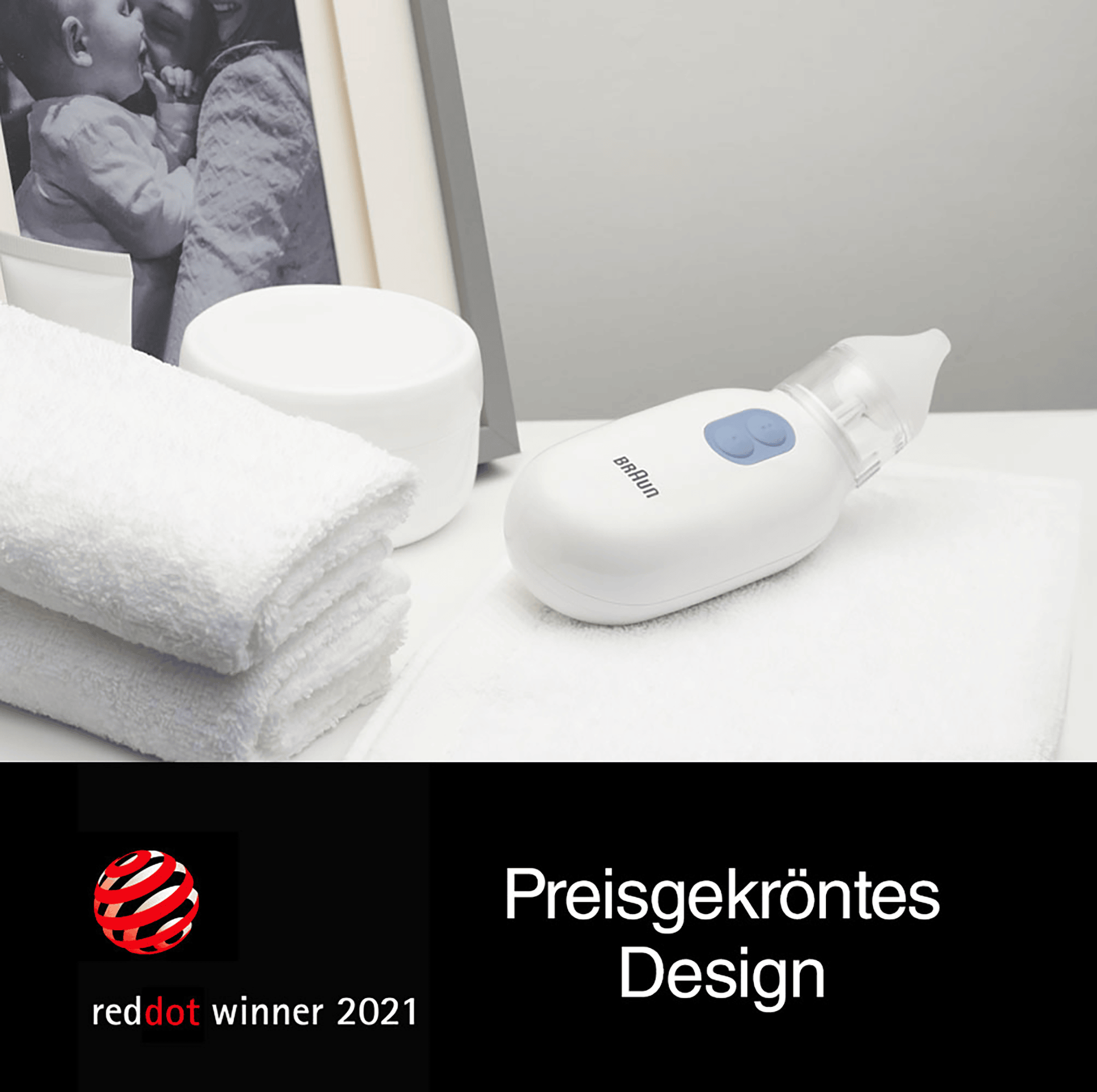 Nasensauger, BRAUN, Weiß – Produktansicht