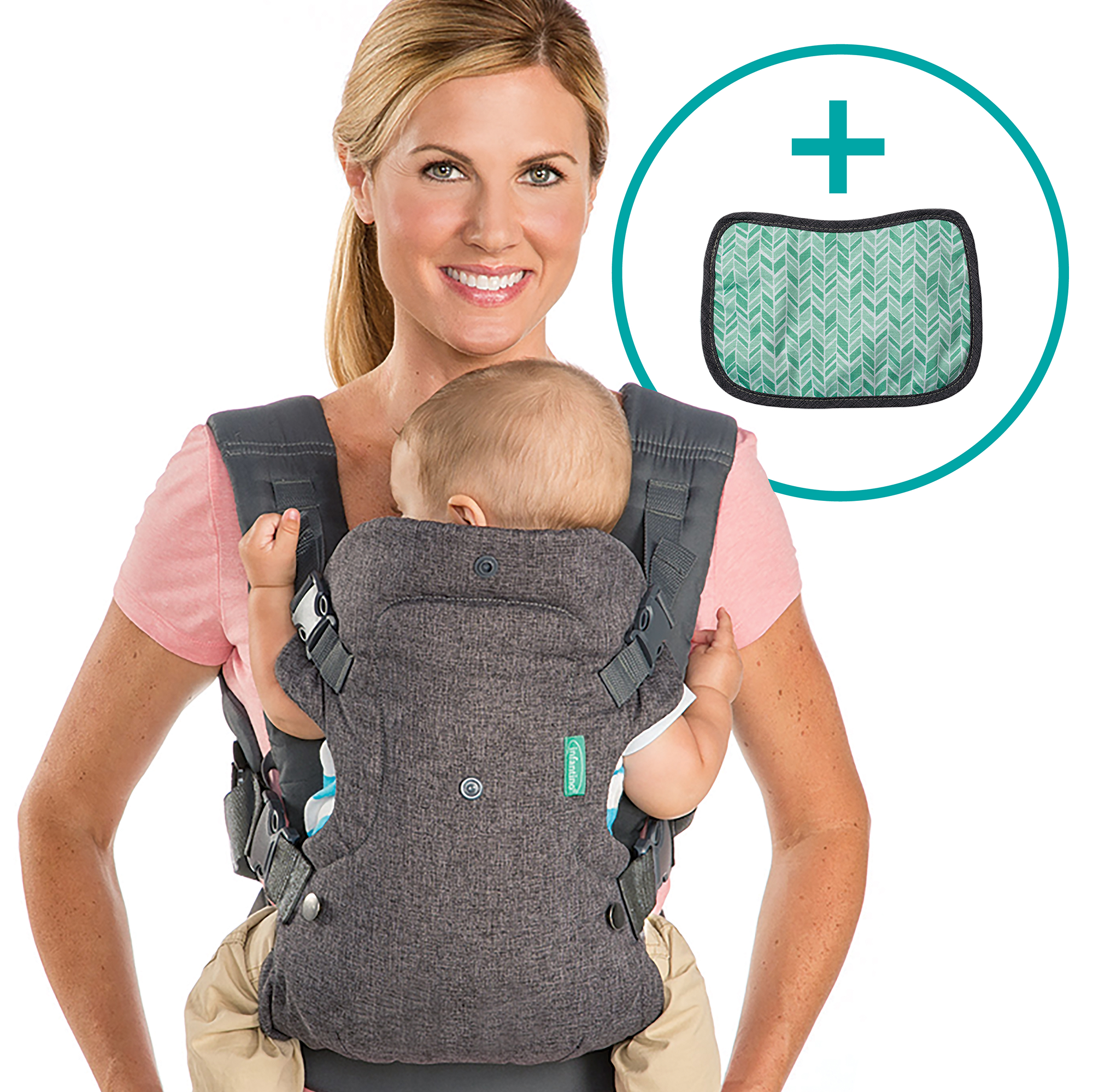 Fullbuckle Tragen, infantino, Grau – Produktansicht