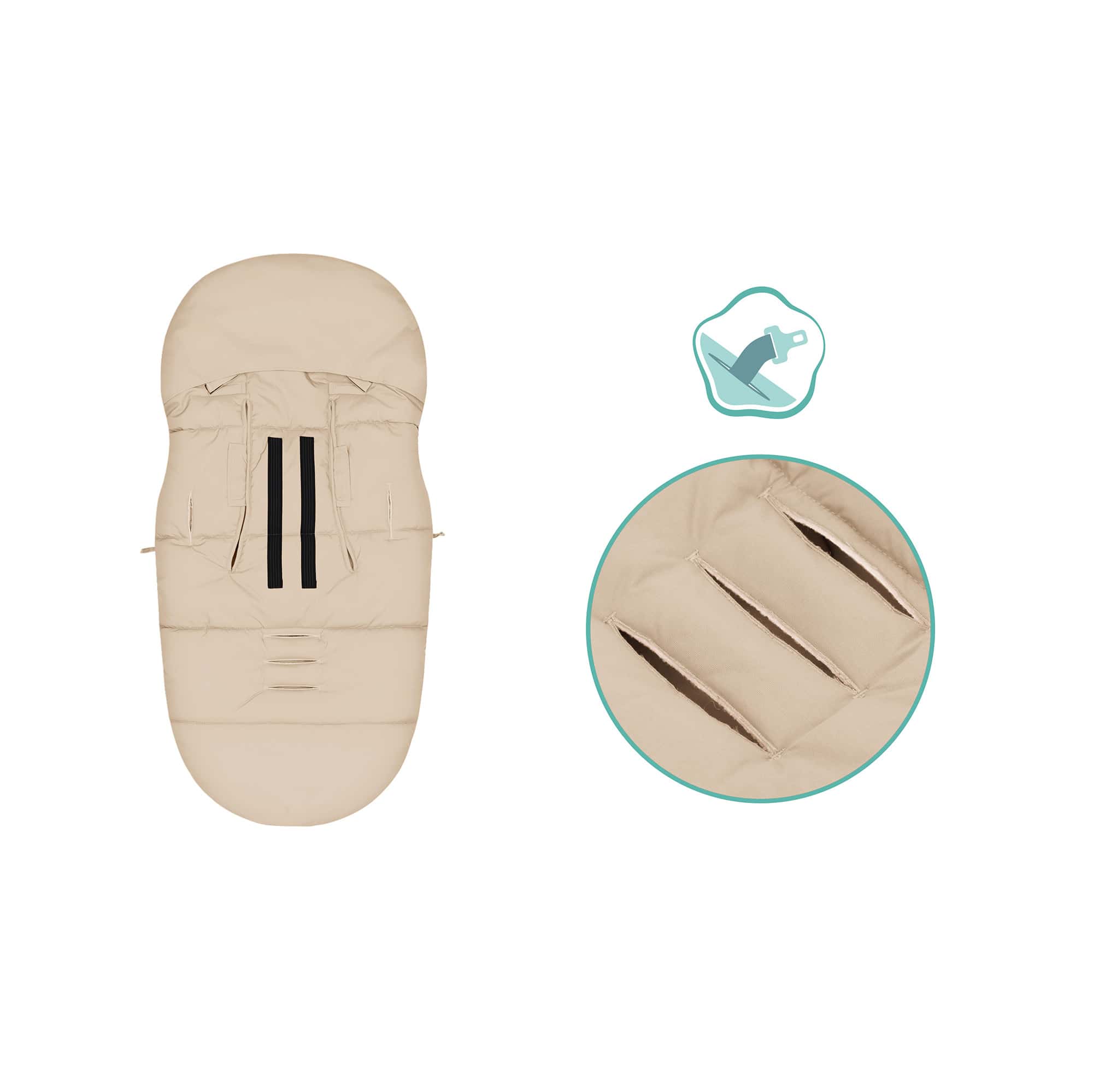 Fußsäcke, LITTLE ONE, Beige – Produktansicht
