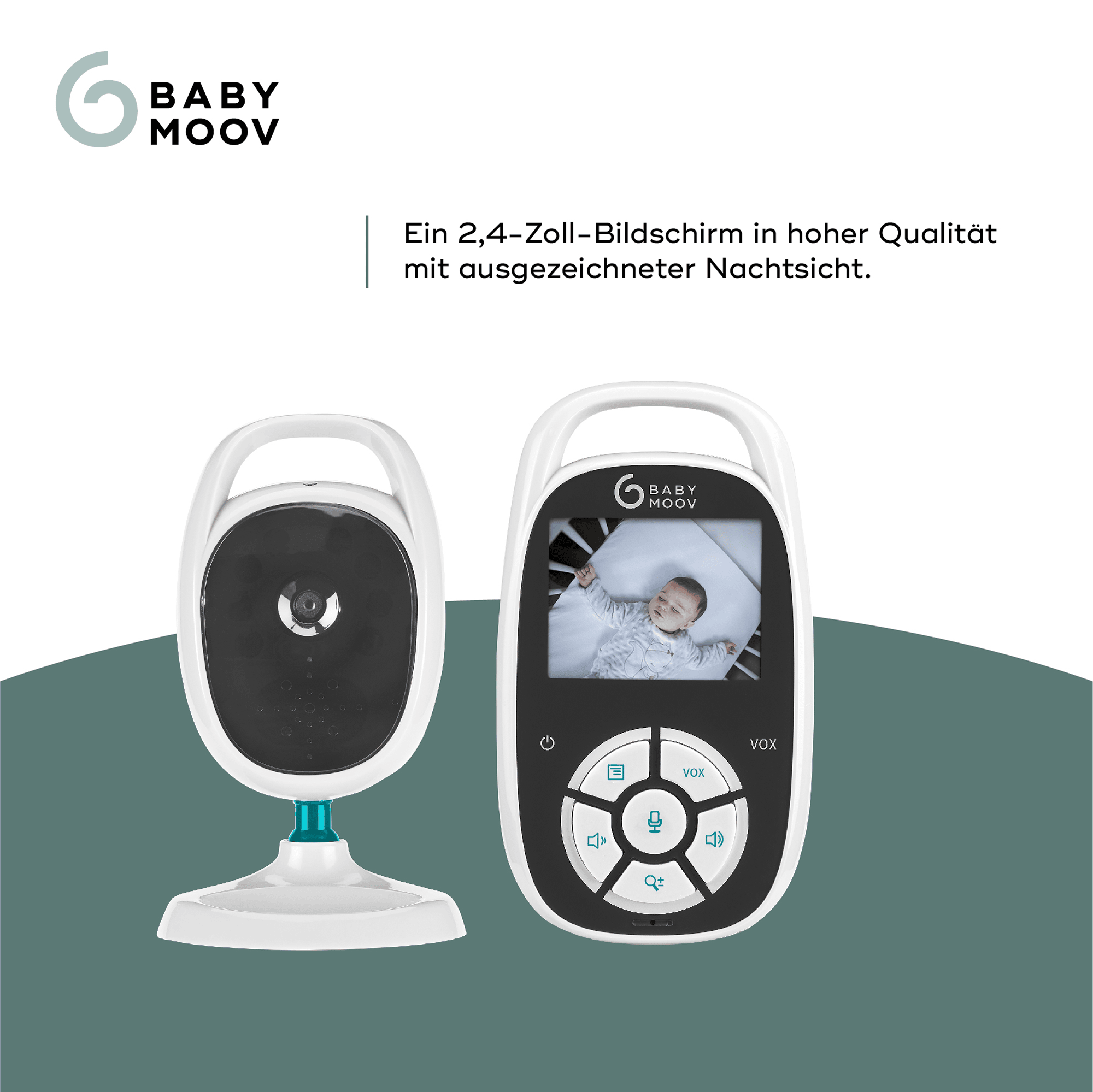 Video Babyphone, babymoov, Weiß – Produktansicht