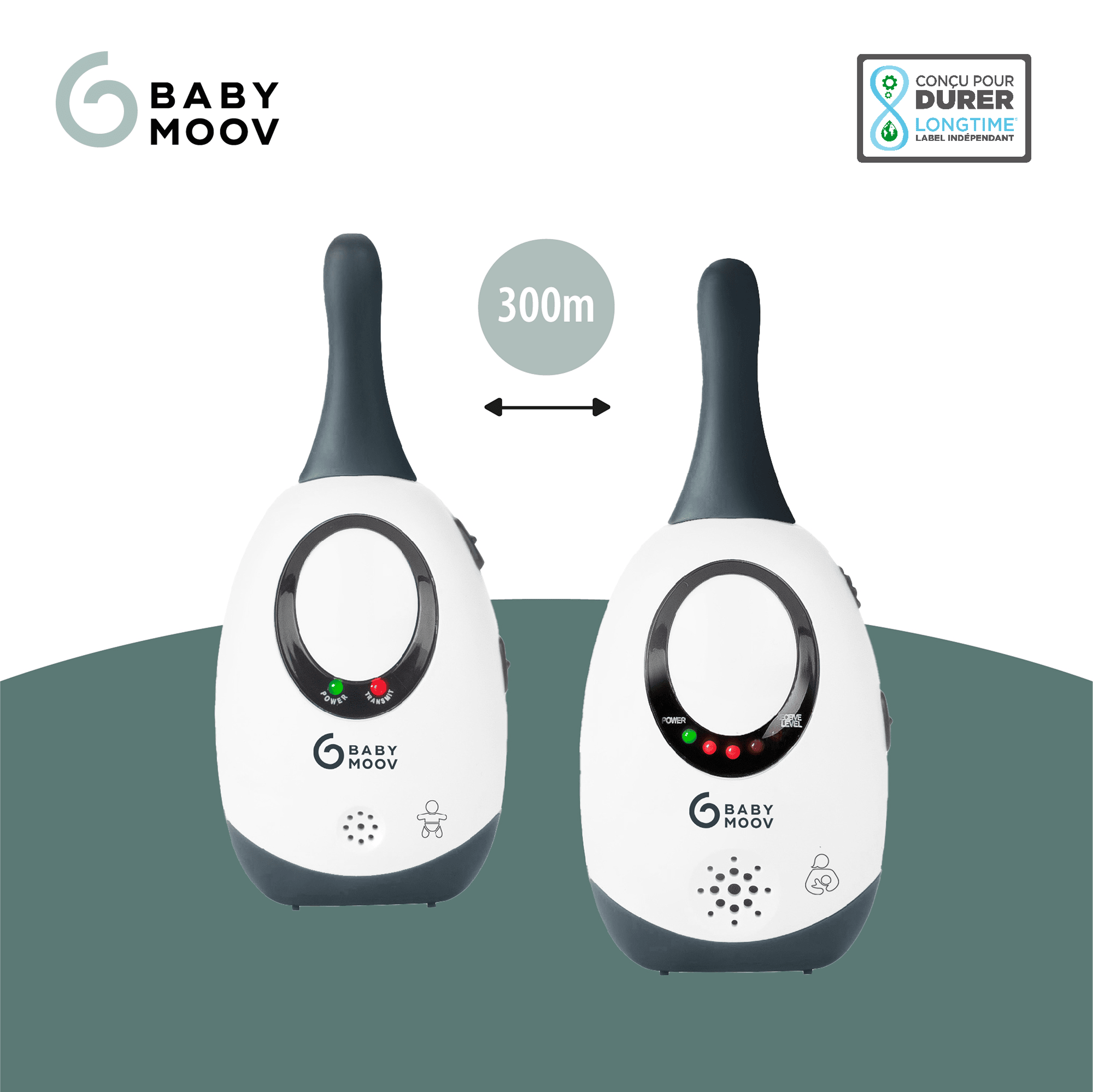 Audio Babyphone, babymoov, Weiß – Produktansicht