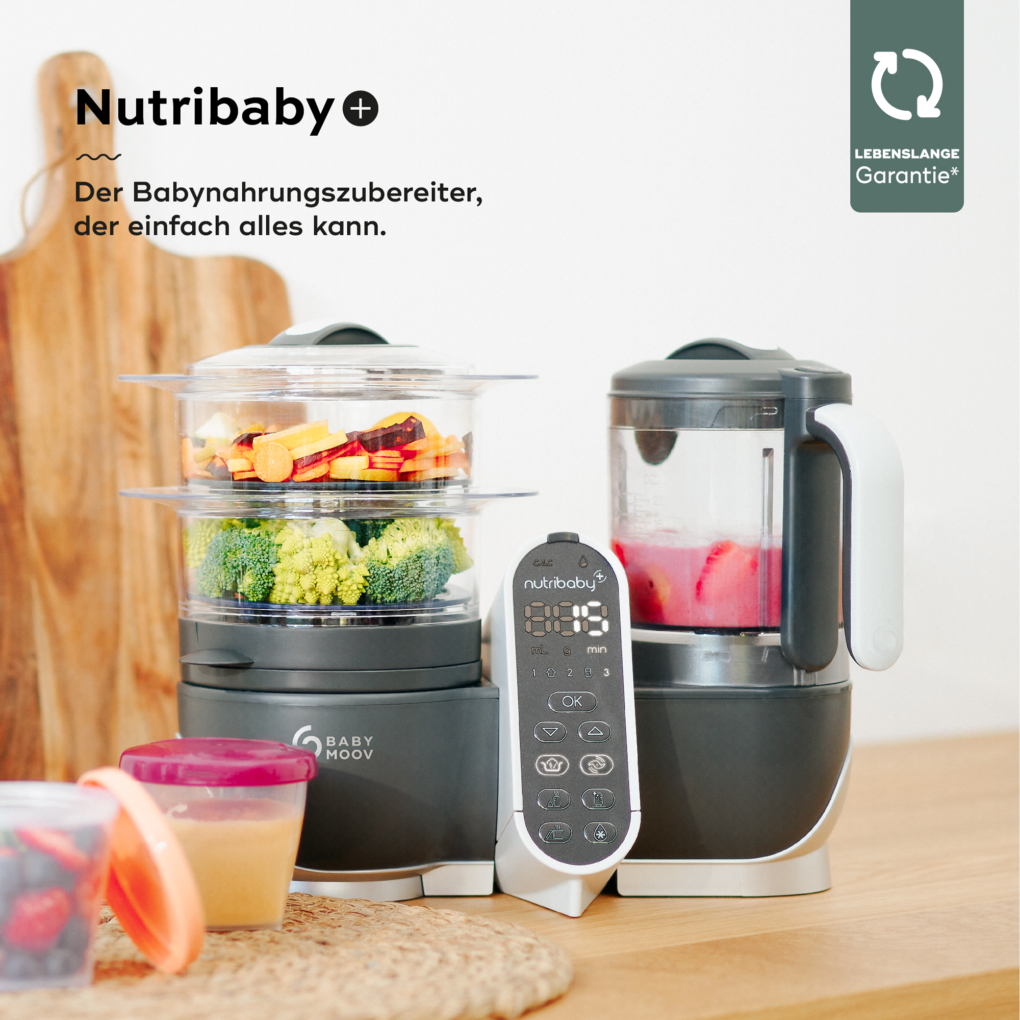 Babykostwärmer, babymoov, Grau – Produktansicht