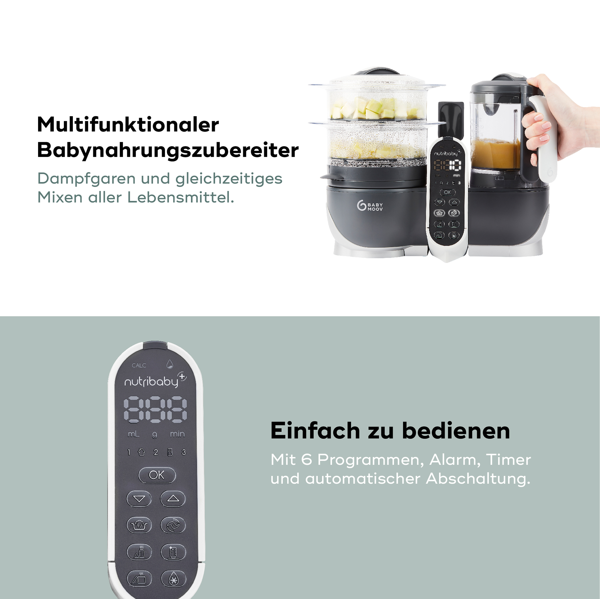 Babykostwärmer, babymoov, Grau – Produktansicht