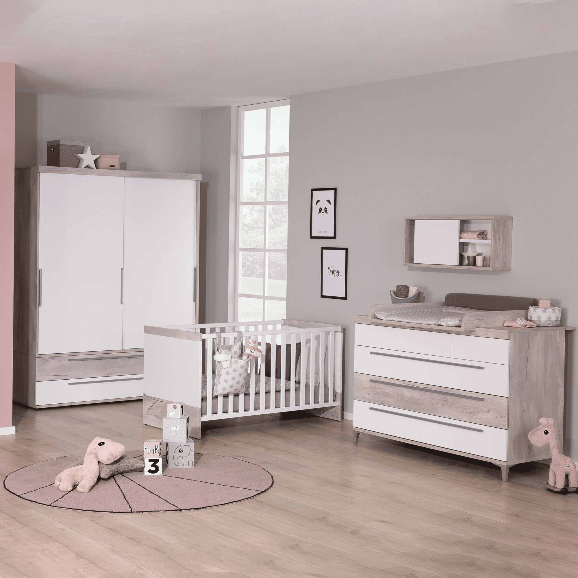 3-teiliges Spar-Set Babyzimmer Mathea PAIDI Weiß 9000000000173 1