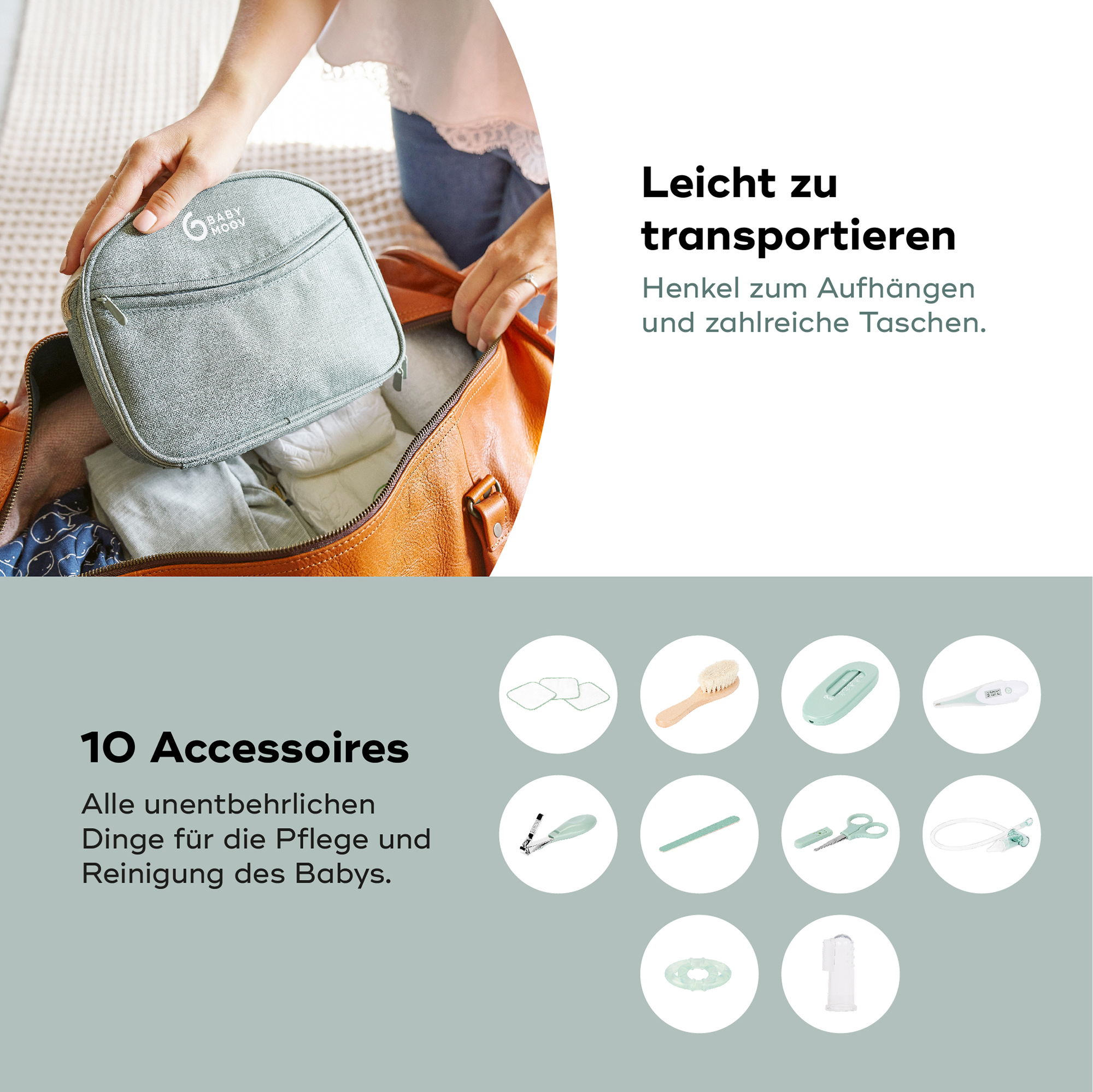 Körperpflege, babymoov, Grün – Produktansicht