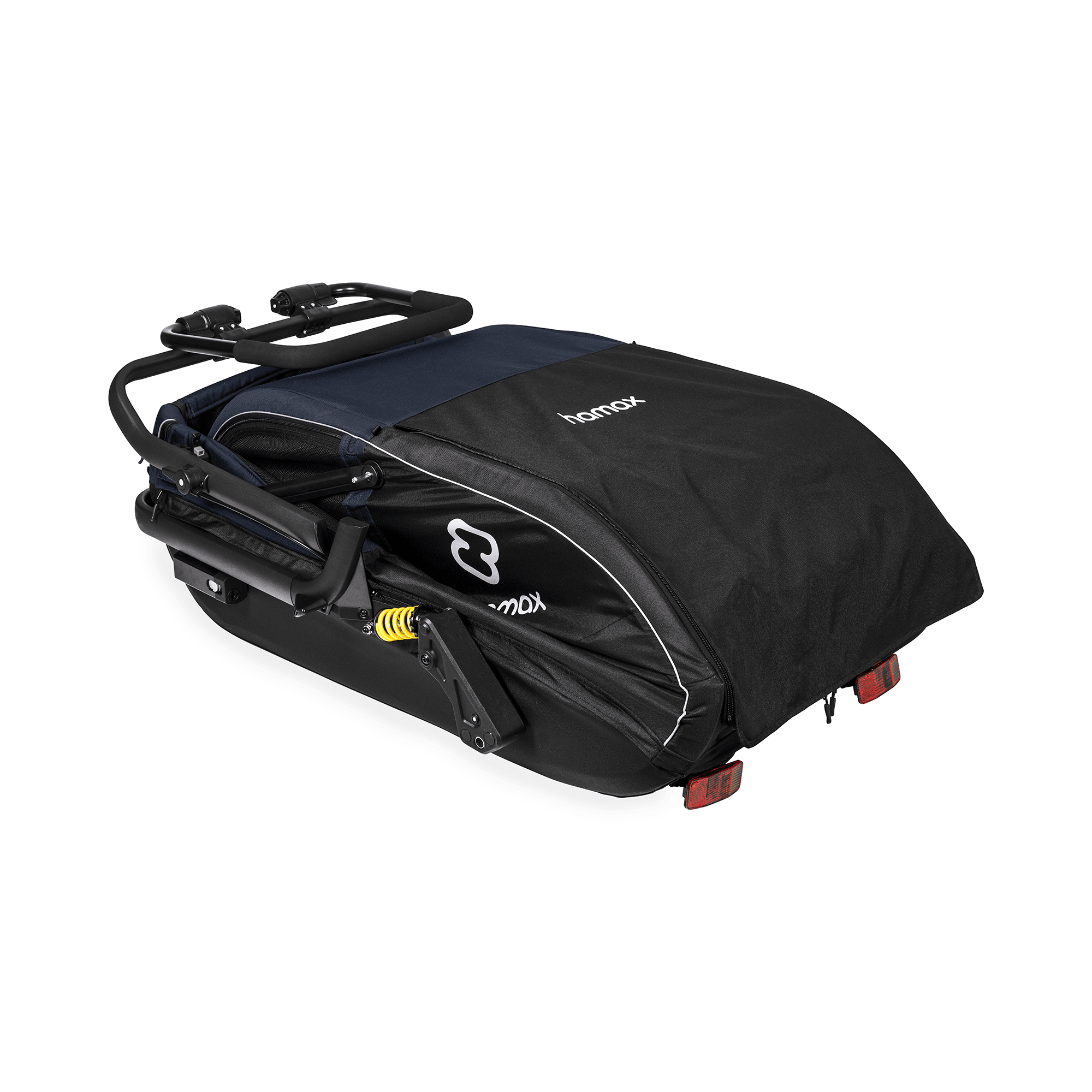 Fahrradanhänger, hamax, Blau – Produktansicht