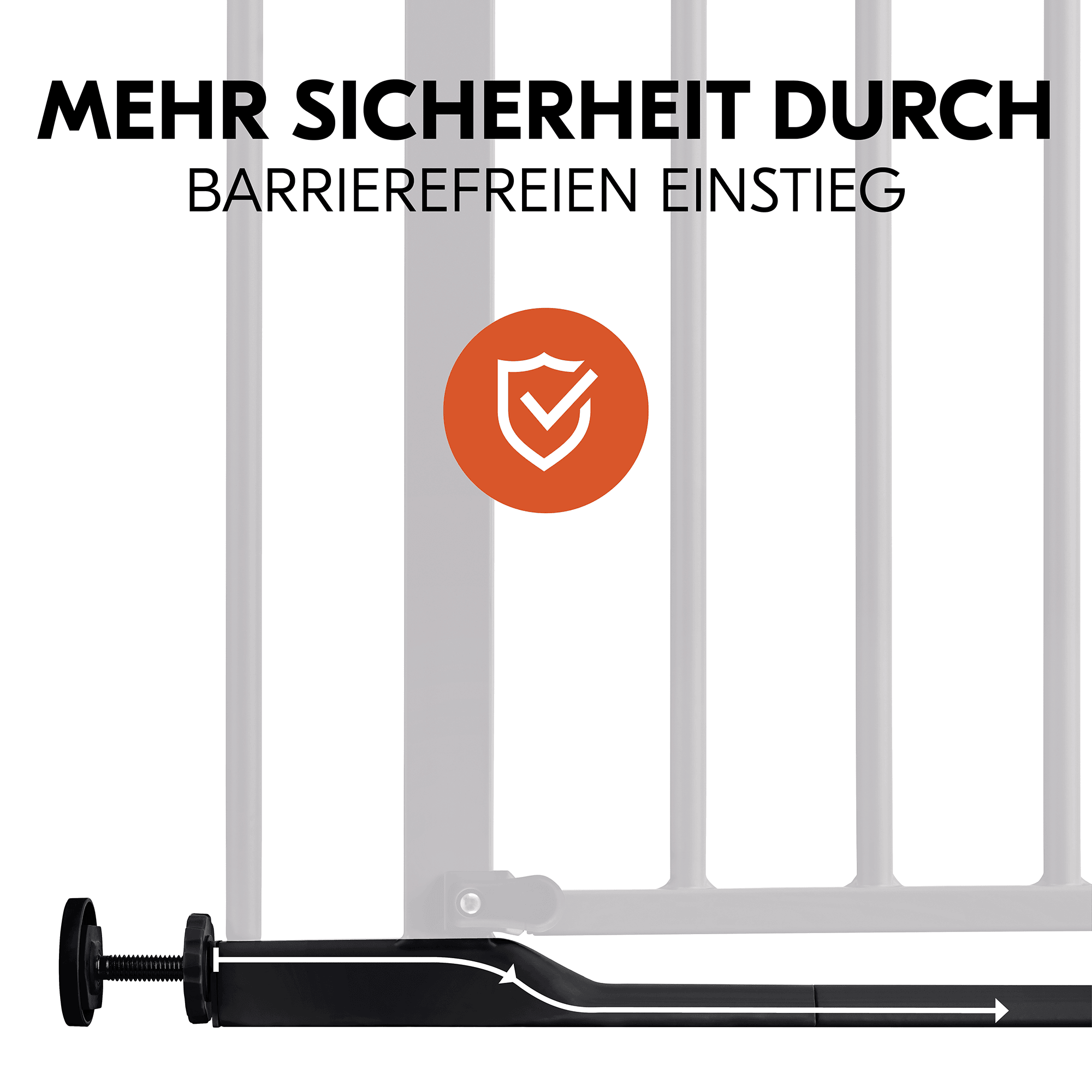 Tür- & Treppenschutzgitter, hauck, Schwarz – Produktansicht