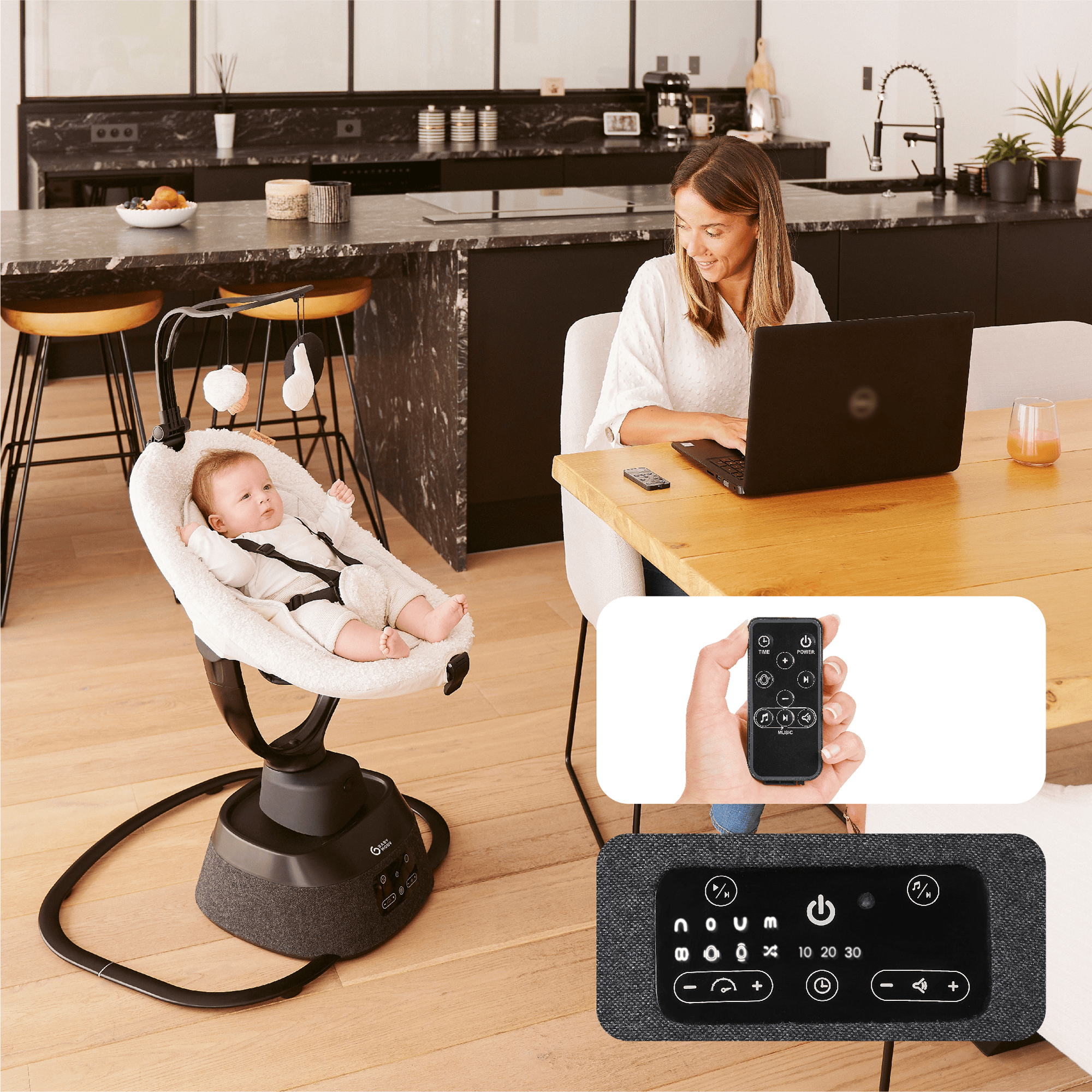 Wippen, babymoov, Weiß – Produktansicht