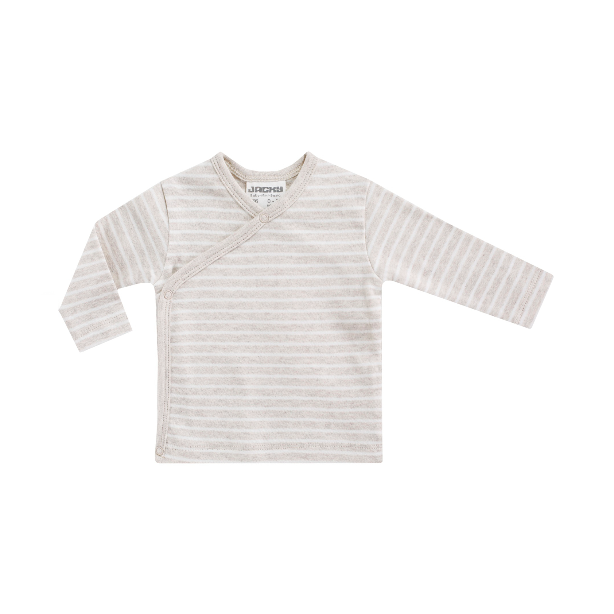 Wickelshirt, JACKY, Beige – Besonderheit: aus 100% Baumwolle Interlock
