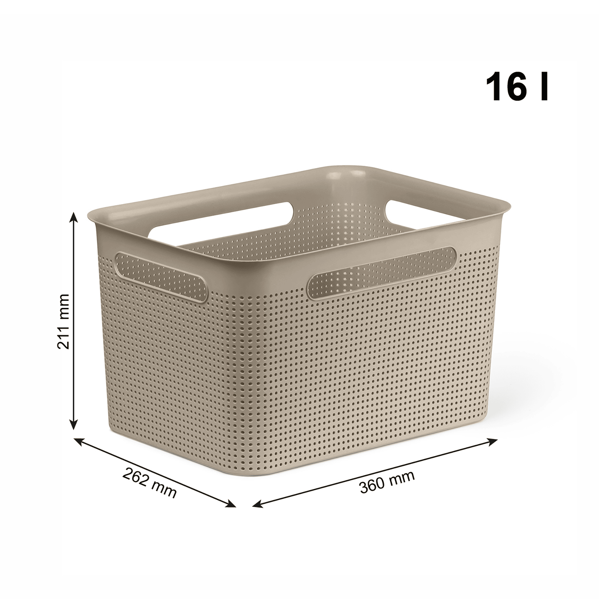 Aufbewahrungskörbe, rotho Babydesign, Braun – Produktansicht