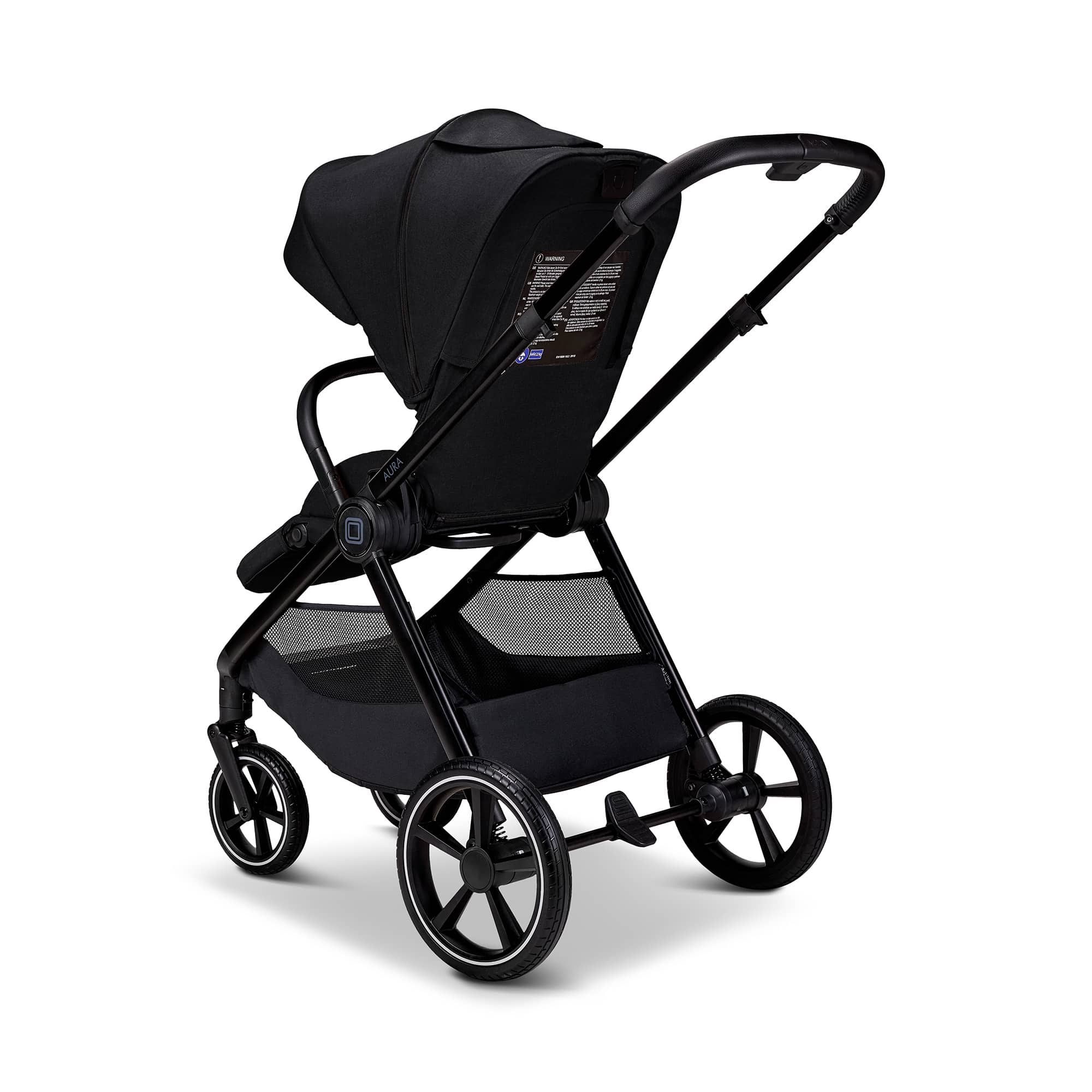 Kombi-Kinderwagen, MOON, Schwarz – Produktansicht