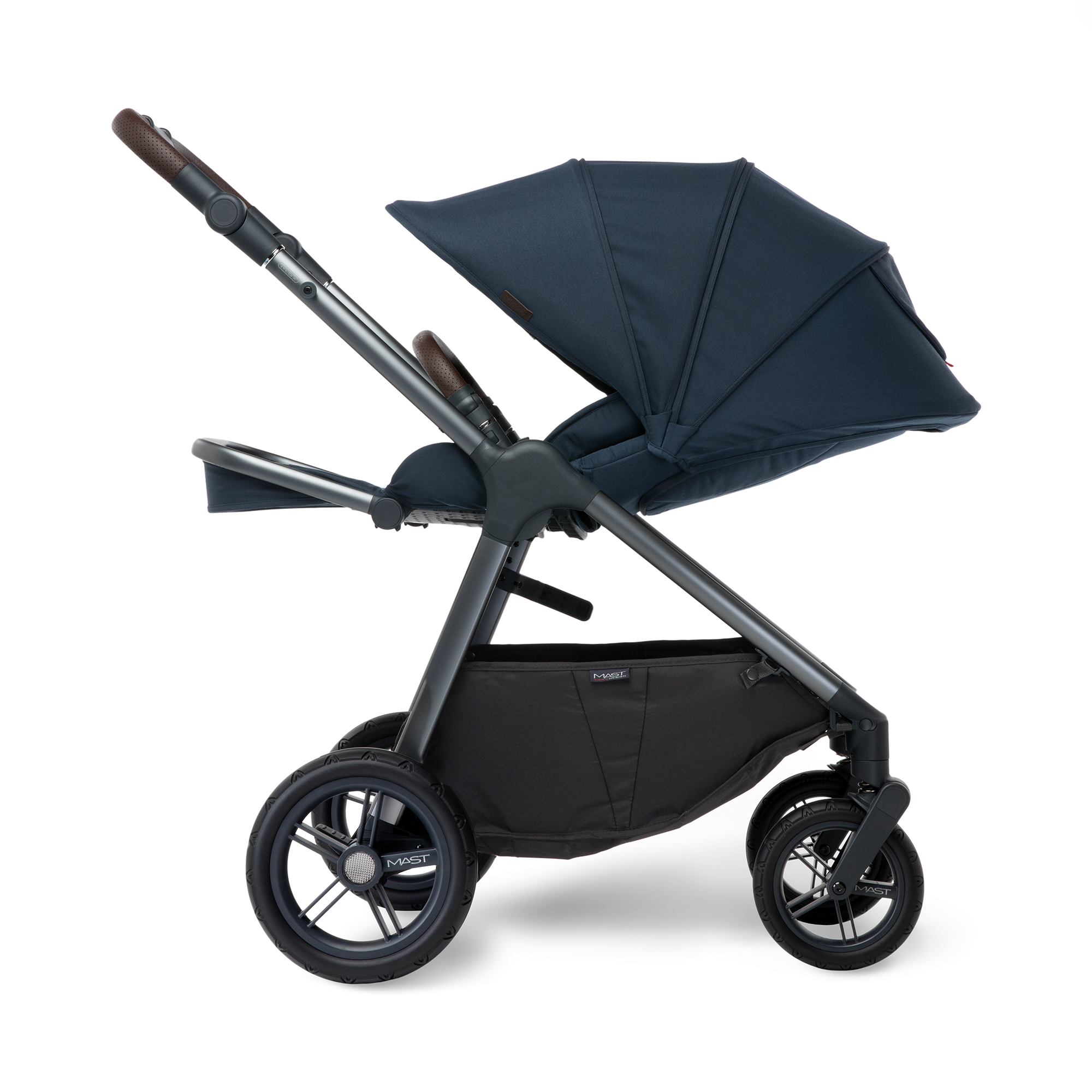 Kombi-Kinderwagen, MAST, Blau – Produktansicht